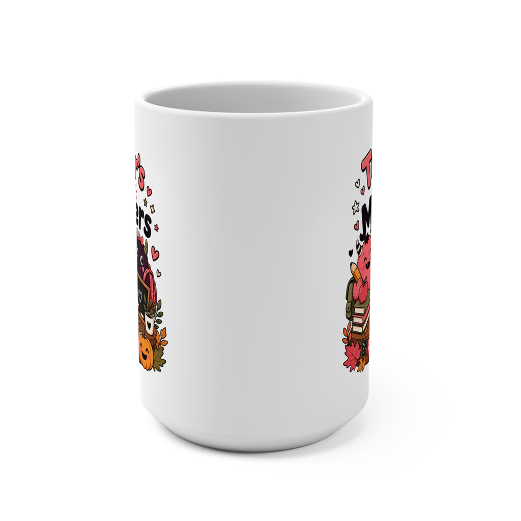 Teacher’s Little Monsters Mug - Cute Halloween Teacher Coffee Cup - Classroom Gift for Educators, Students and Monster Lovers
