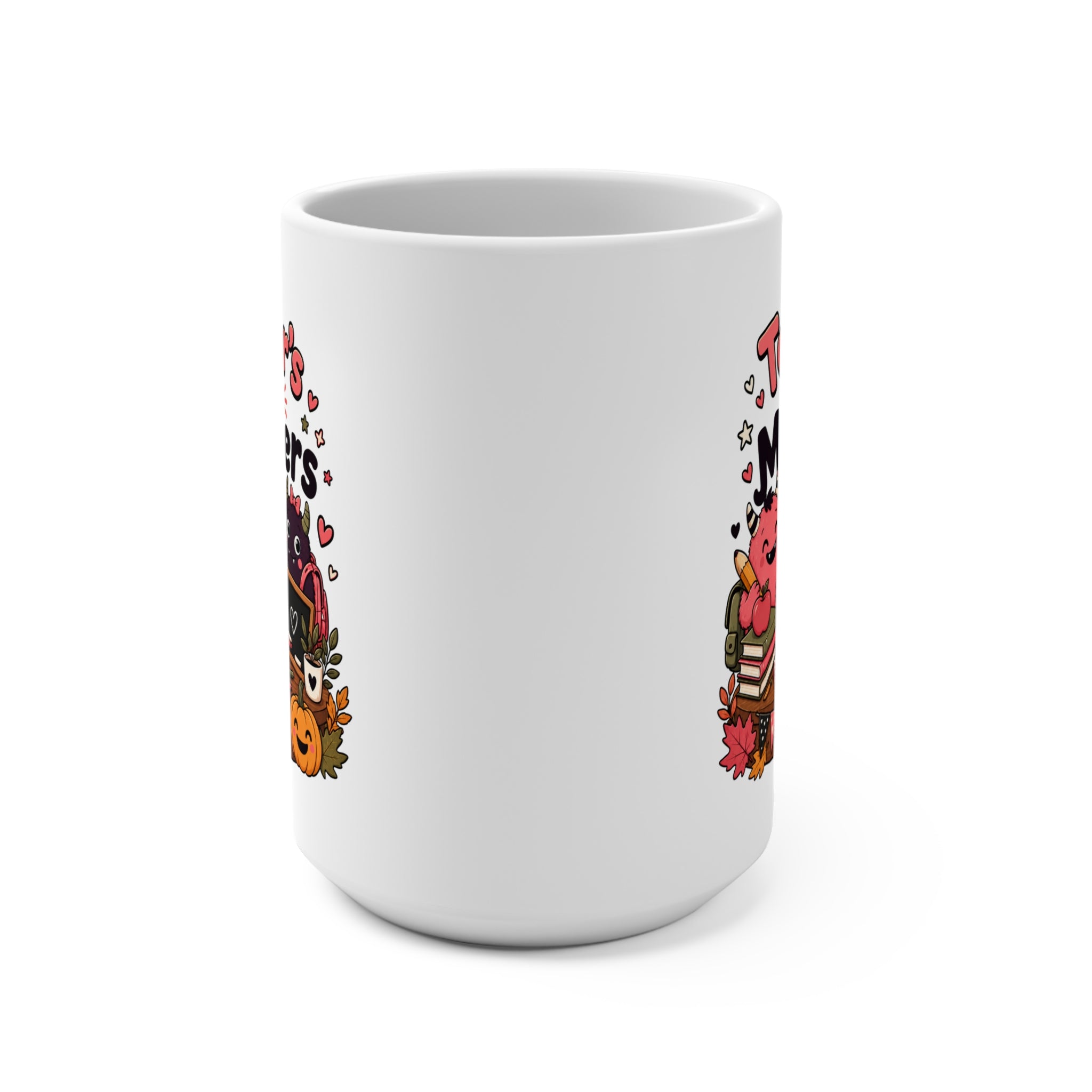 Teacher’s Little Monsters Mug - Cute Halloween Teacher Coffee Cup - Classroom Gift for Educators, Students and Monster Lovers