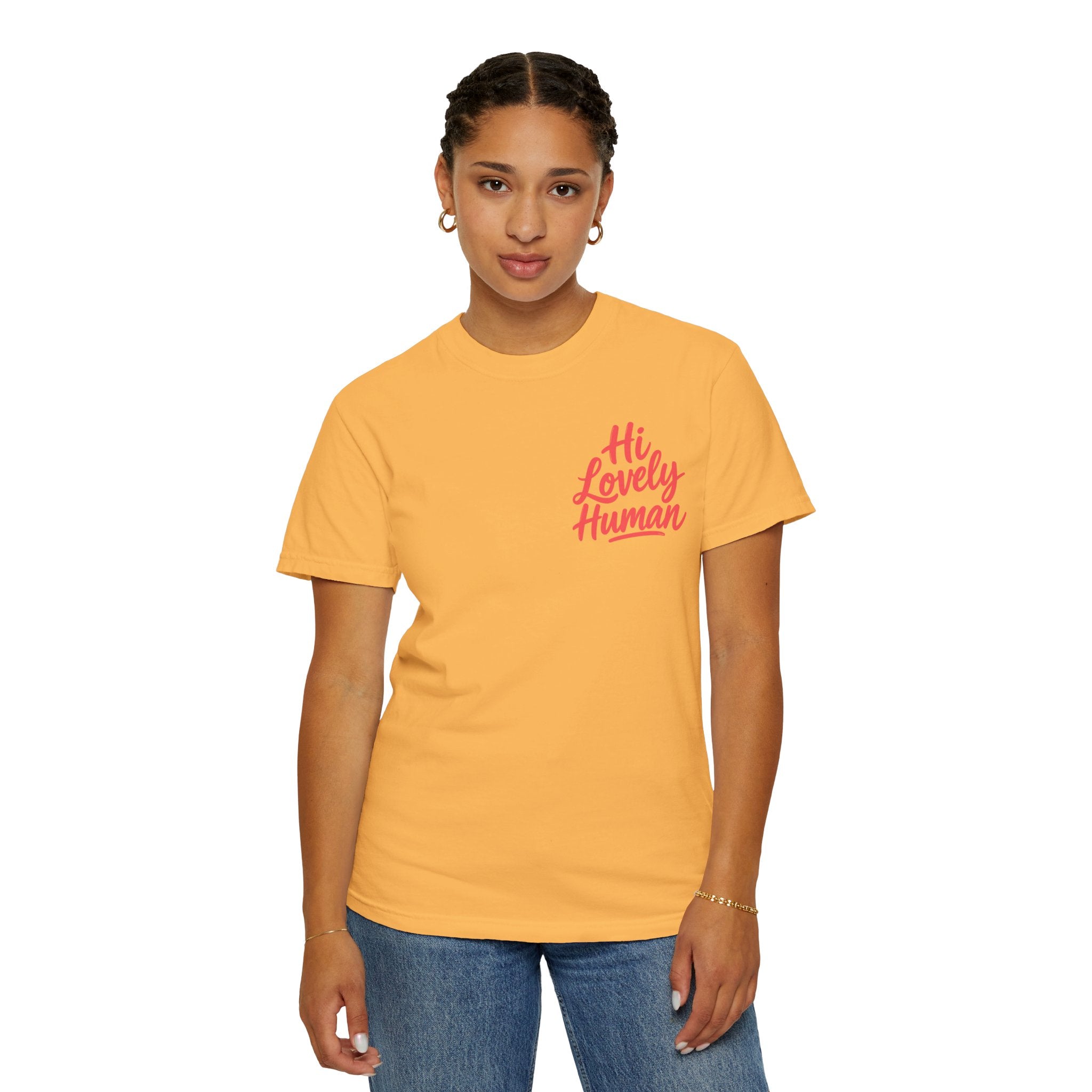 Hi Lovely Human Navy Garment-Dyed Comfort Colors® T-Shirt