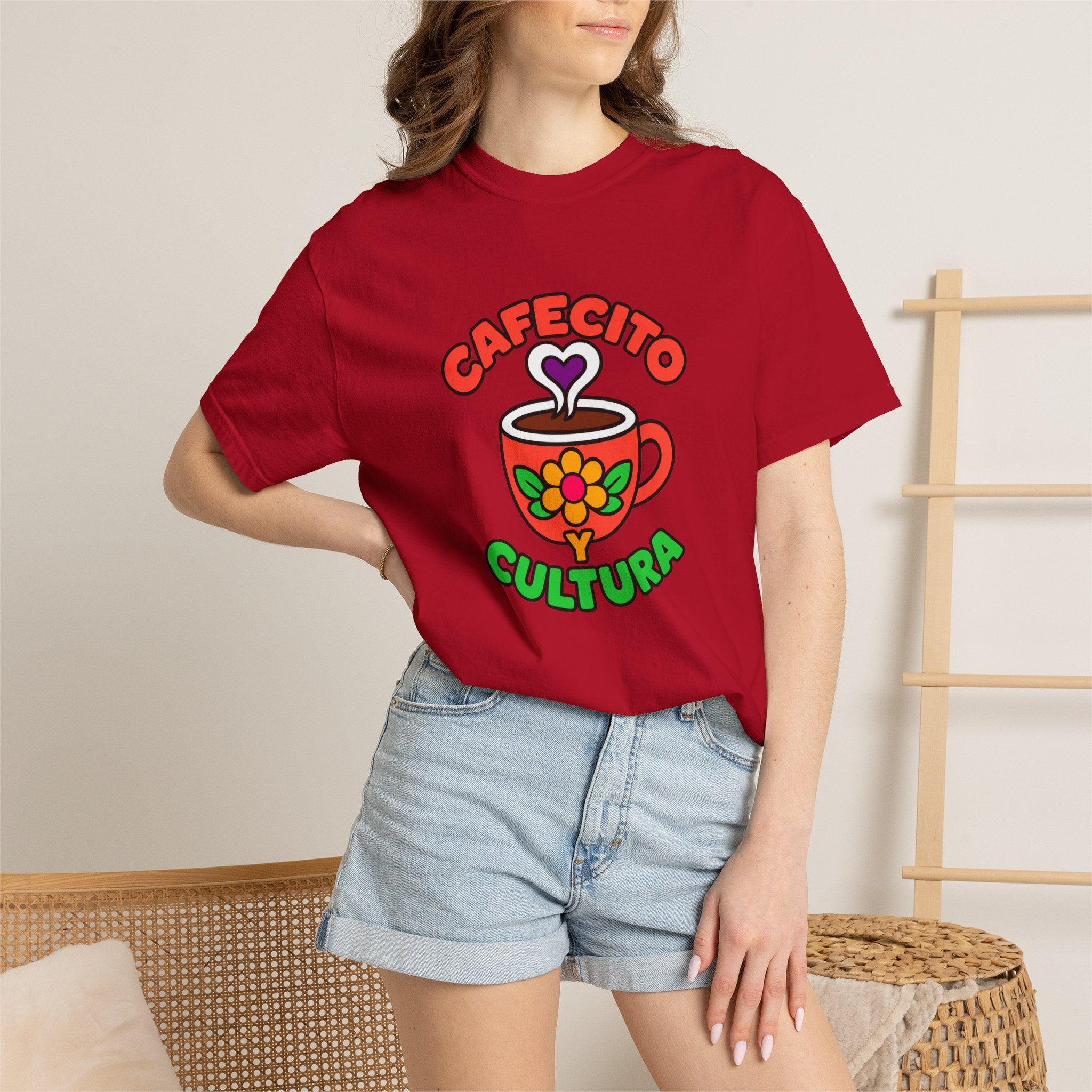 Cafecito Y Cultura Heavyweight Tee ☕🌼