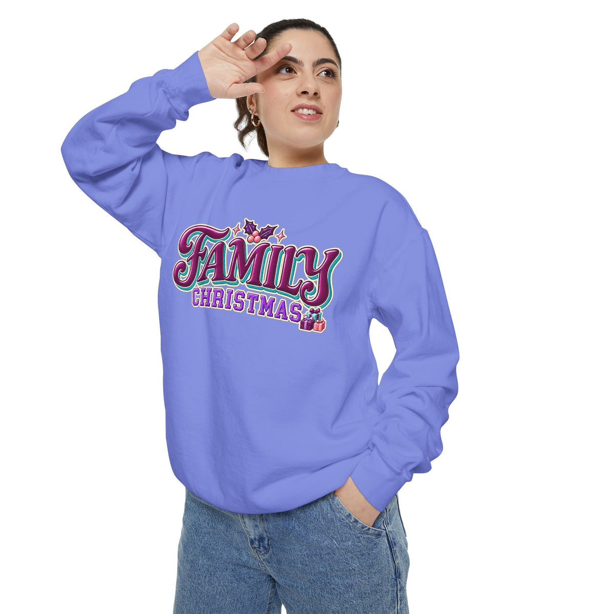 Family Christmas Retro Holiday Sweatshirt