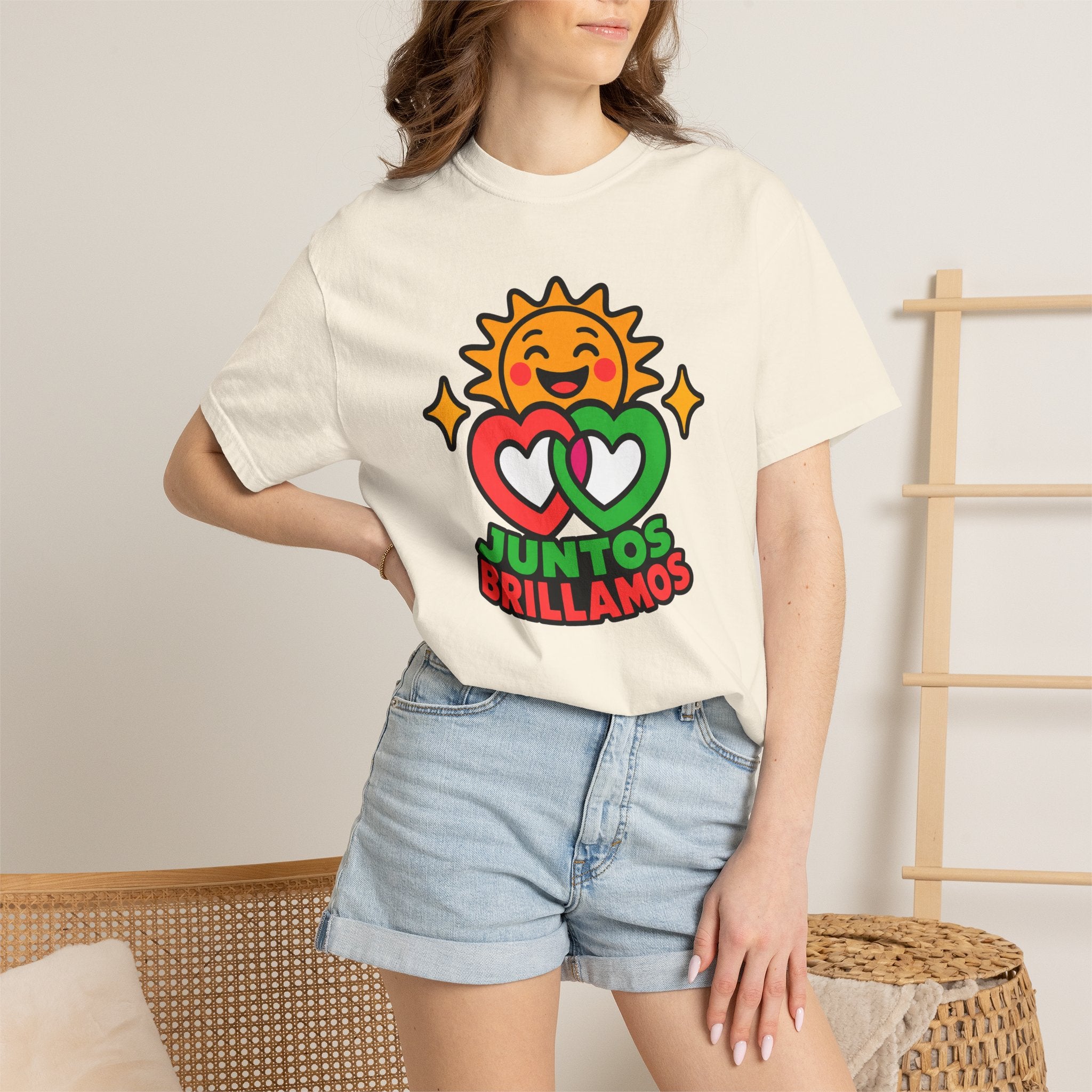 Juntos Brillamos Latino Heritage Heavyweight Tee ☀️❤️