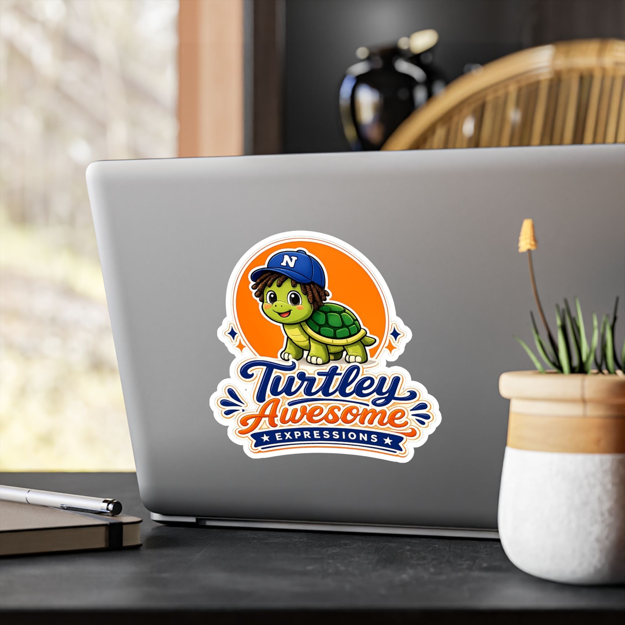 Turtley Awesome Expressions - Decal Vinyl Sticker for Laptops, Water Bottles and Car Windows