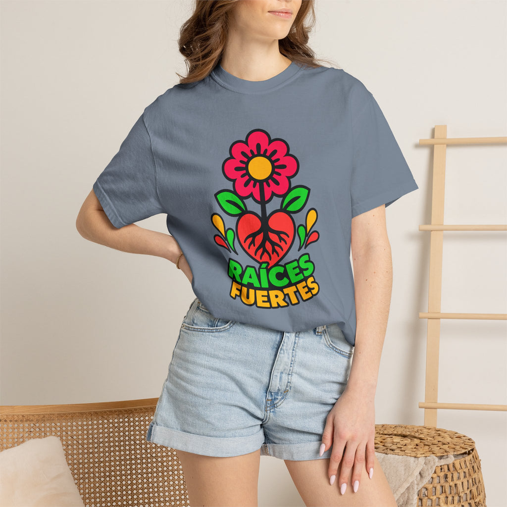 Raíces Fuertes Latino Heritage Heavyweight Tee 🌺❤️