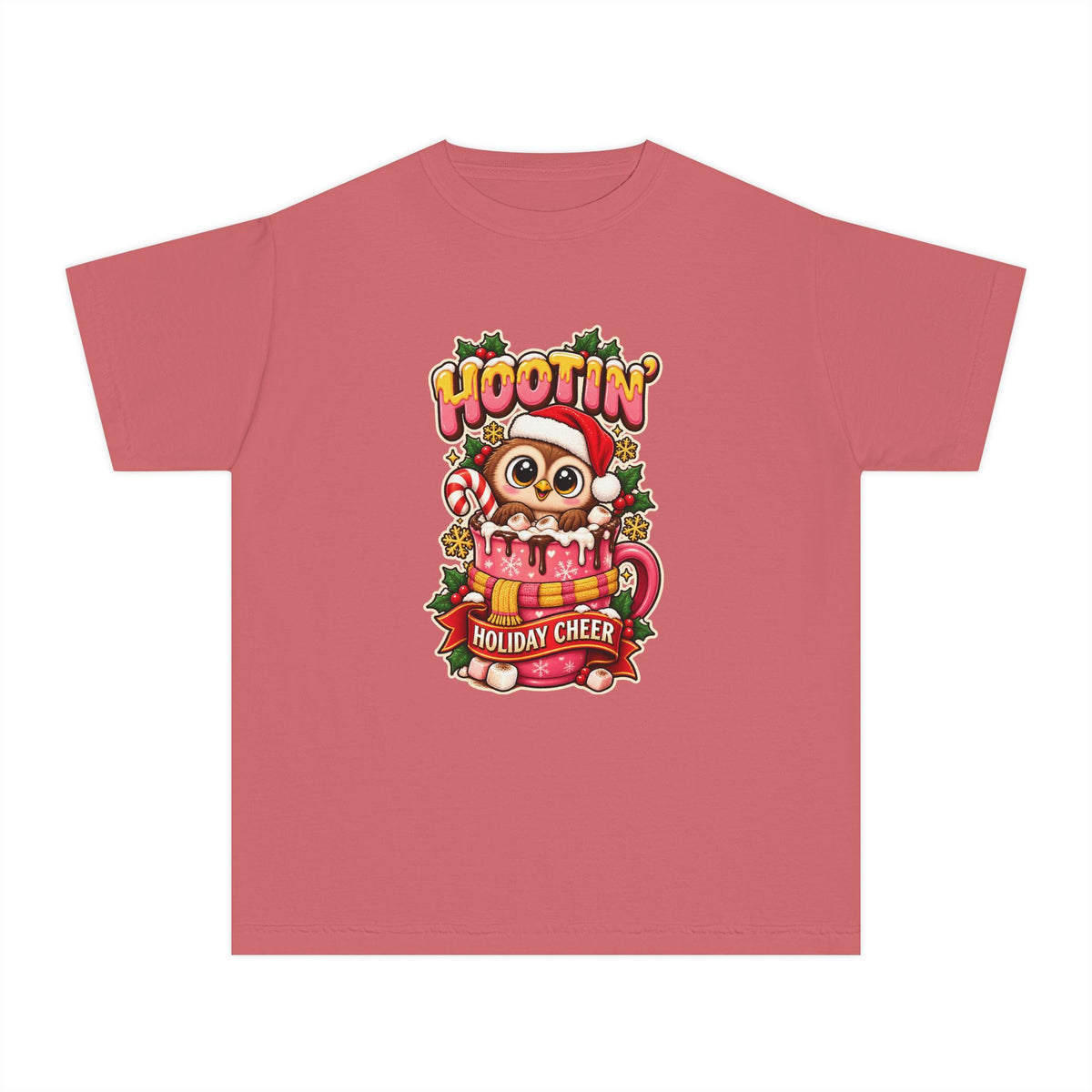 Hootin’ Christmas Cheer Youth Tee