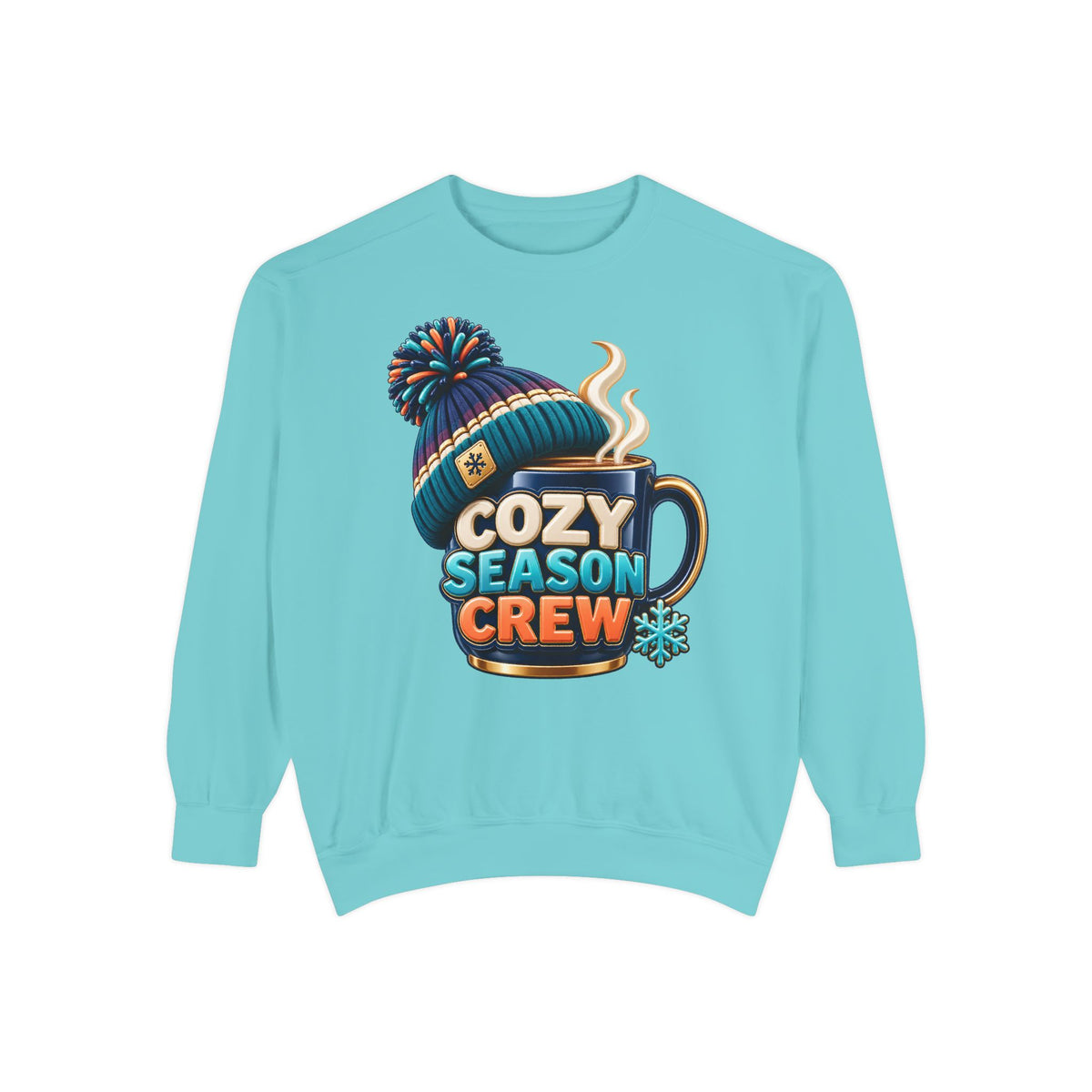 Cozy Season Crew Coffee Lover Sweatshirt ☕️❄️ | Winter Coffee Graphic Pullover