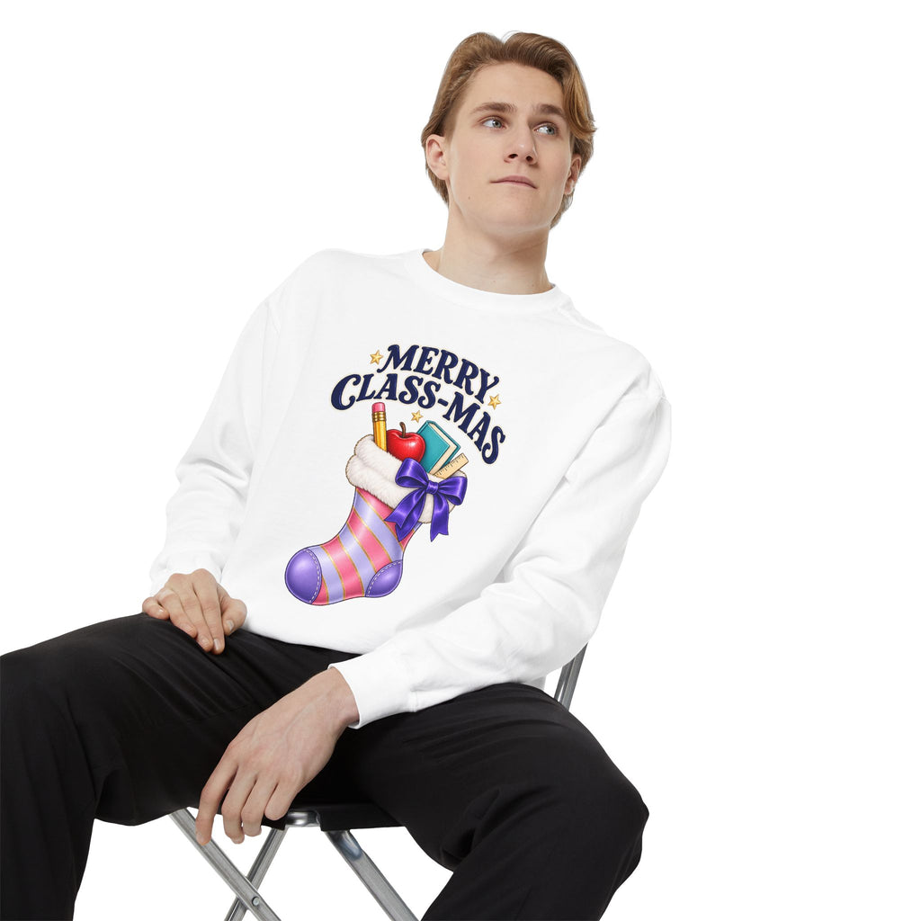 Merry Class-Mas Teacher Christmas Sweatshirt