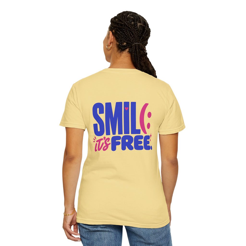 SMIL(: It’s Free Garment-Dyed Graphic Tee