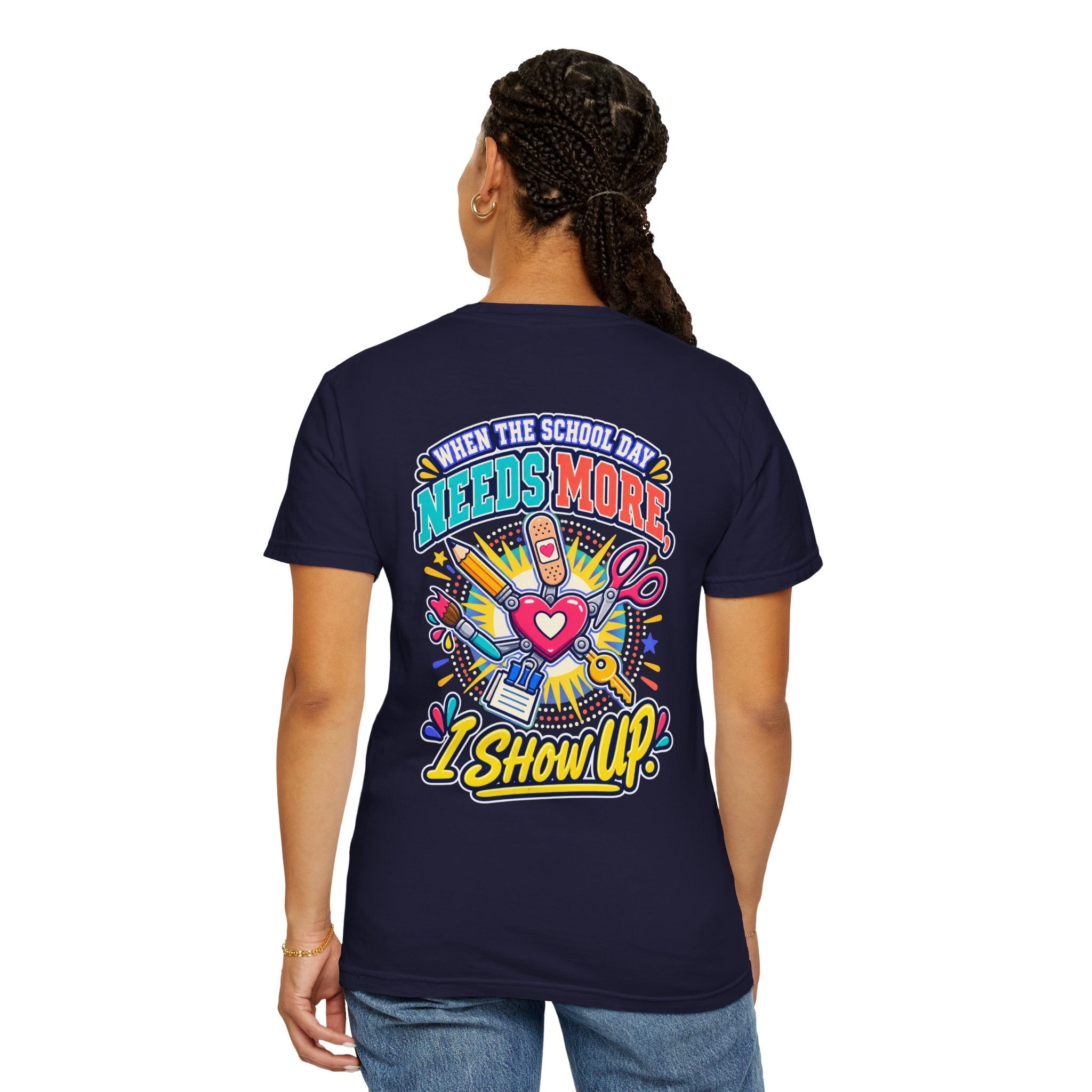 Here to Help School Support Staff Comfort Colors® Tee 🍎✏️