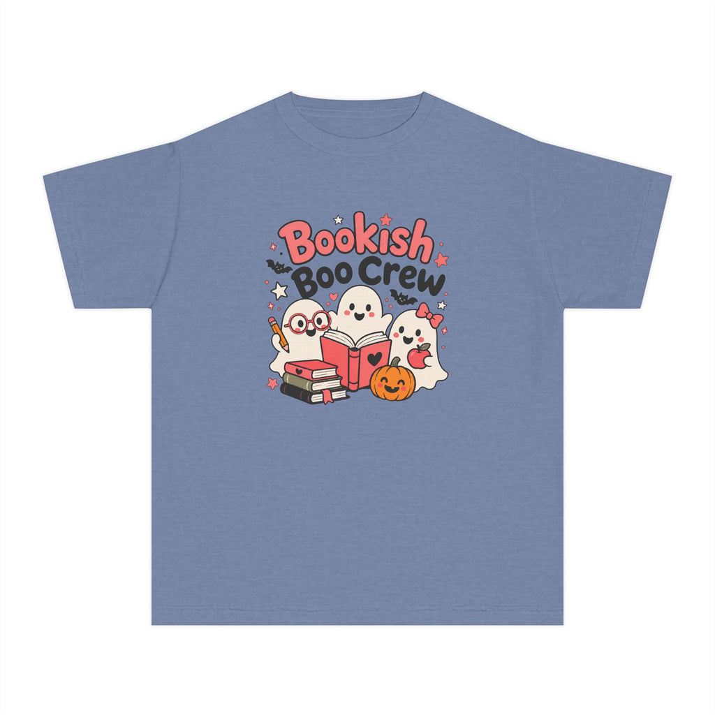 Bookish Boo Crew Youth Halloween Tee 📚👻
