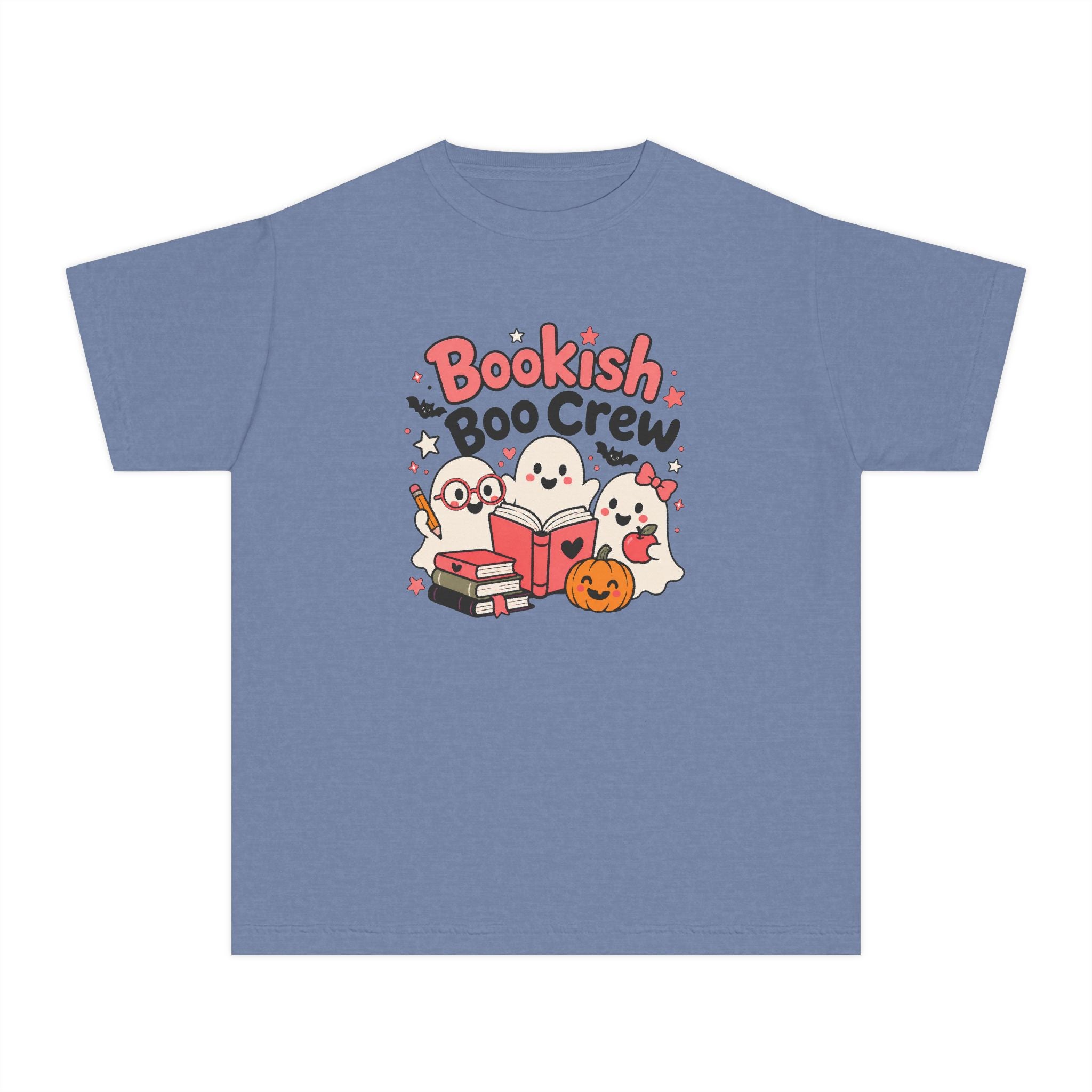 Bookish Boo Crew Youth Halloween Tee 📚👻