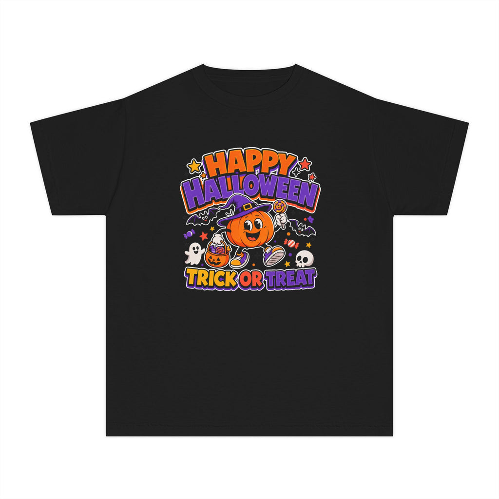 Happy Halloween Youth Trick-or-Treat Retro Tee 🎃✨