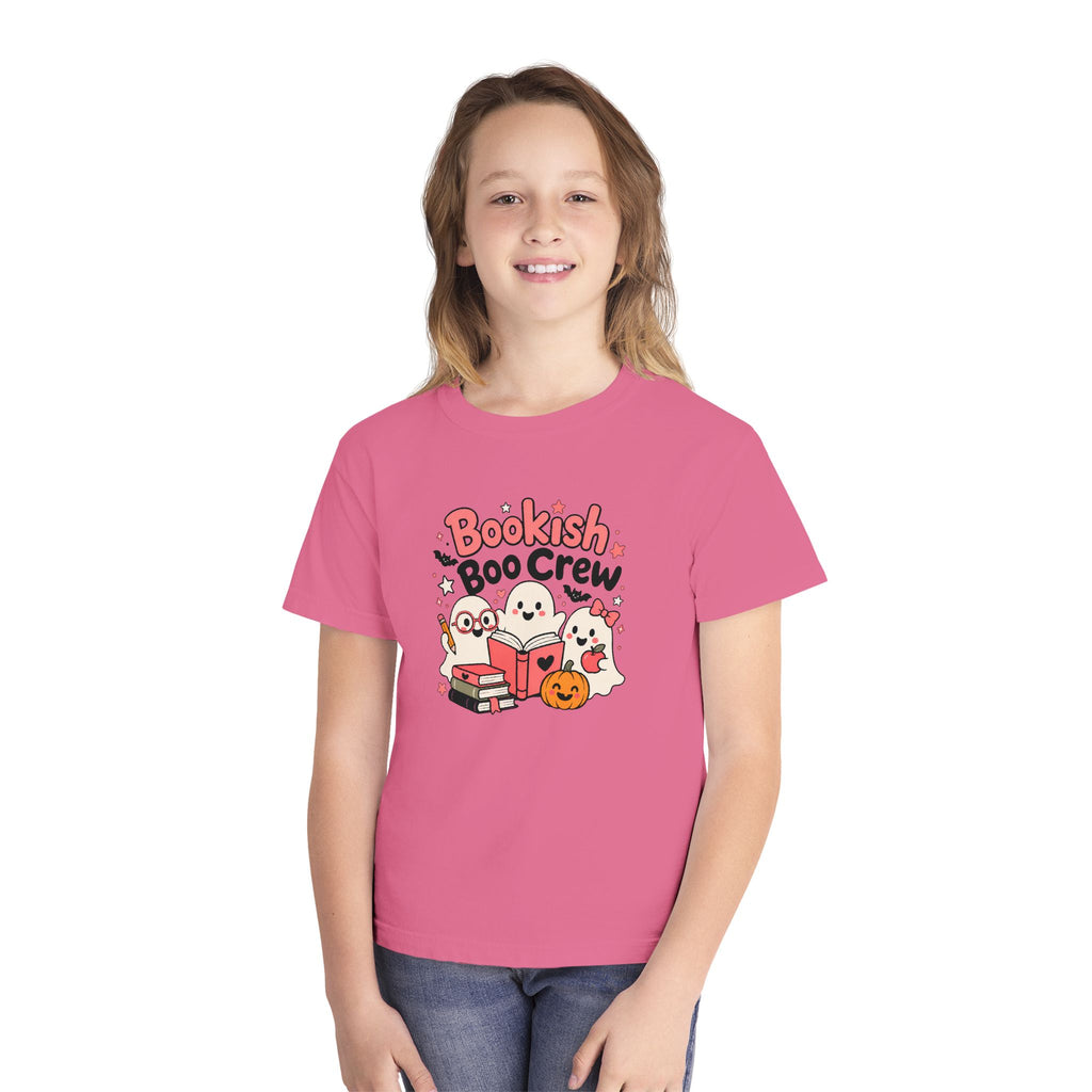 Bookish Boo Crew Youth Halloween Tee 📚👻