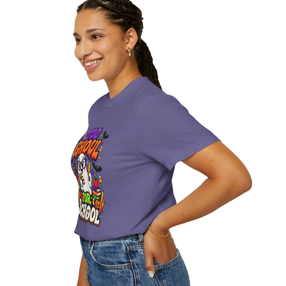 Too Ghoul for School T-Shirt — Cute Halloween Ghost Back-to-School Tee