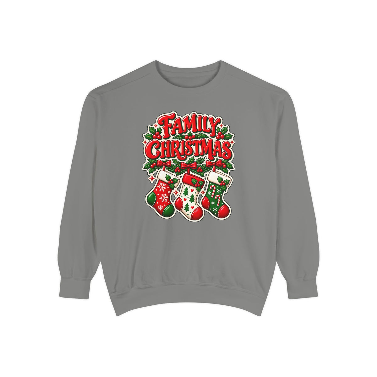 Family Christmas Stocking Holiday Sweatshirt