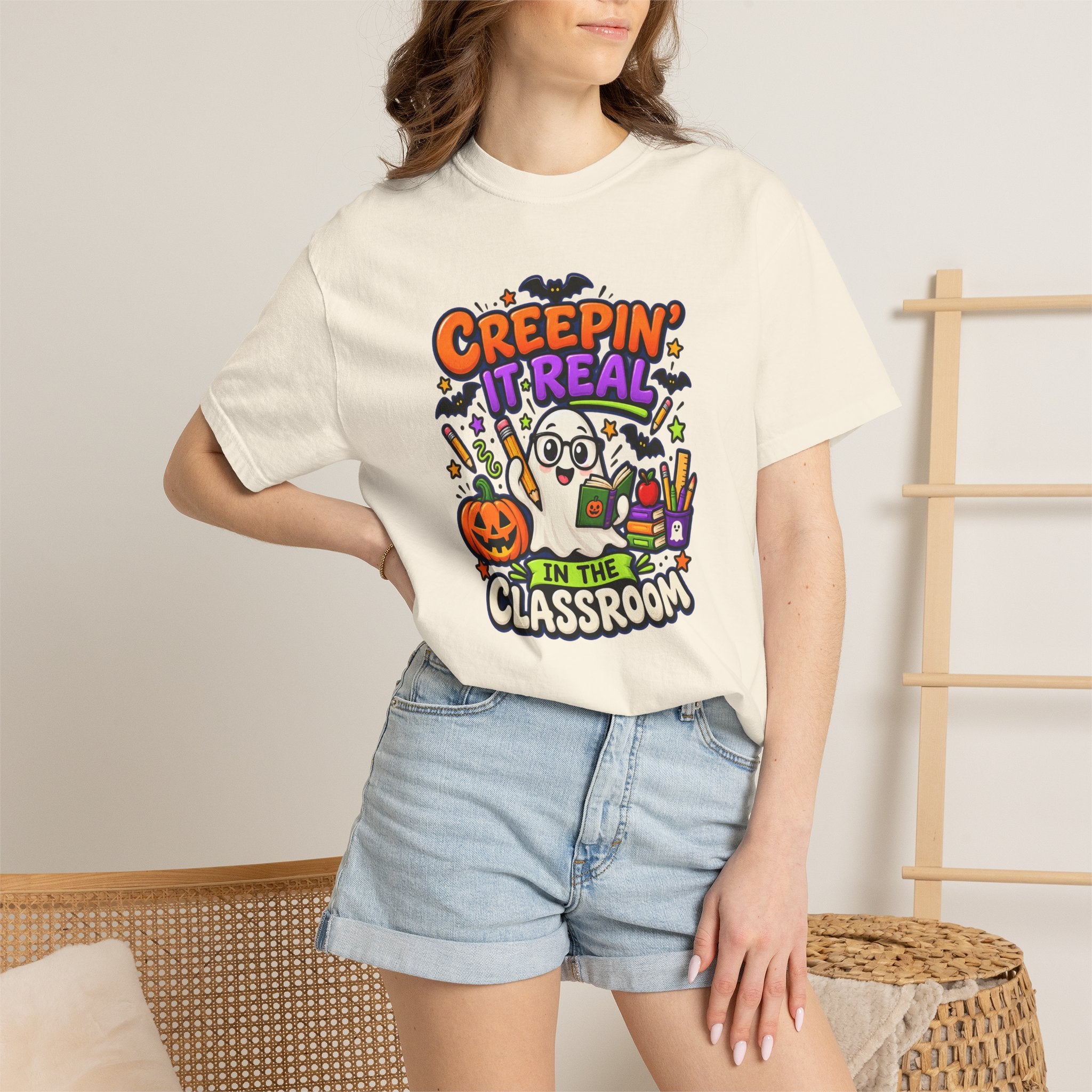 Creepin' It Real in the Classroom Halloween T-Shirt