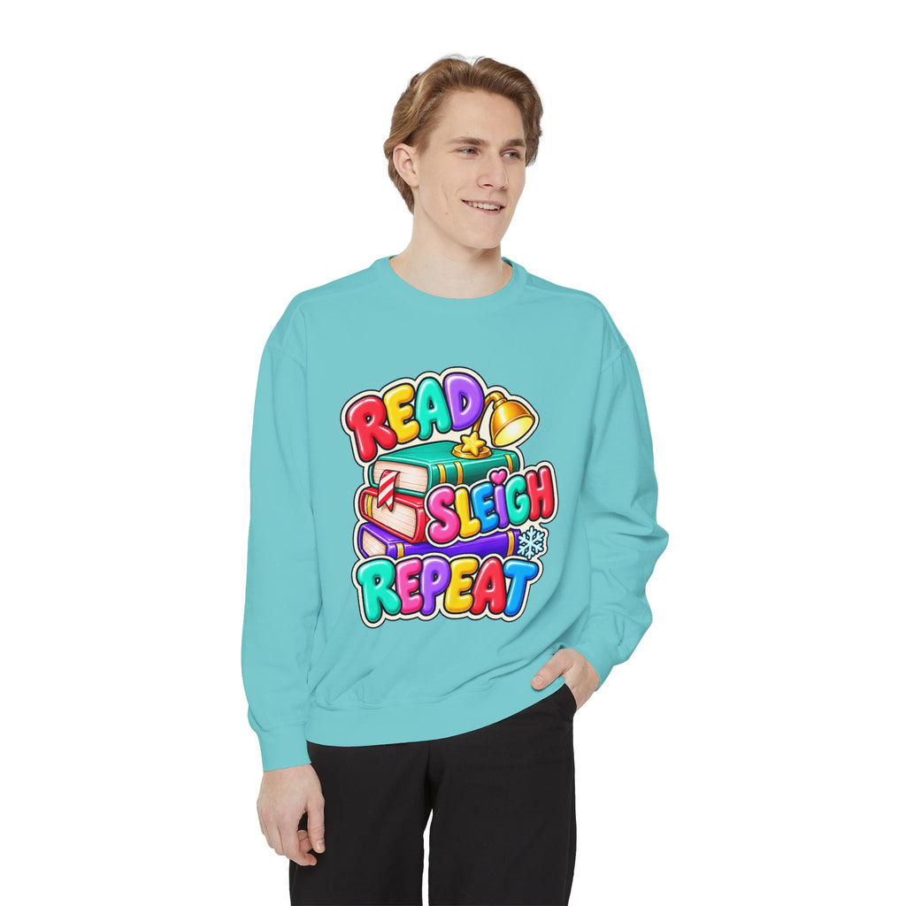 Read, Sleigh, Repeat Christmas Sweatshirt 📚🔔❄️