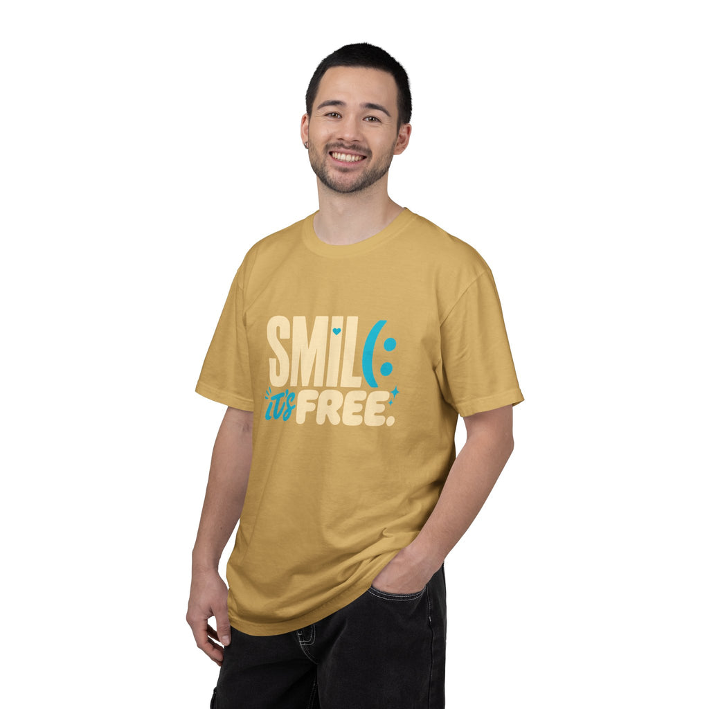 SMIL(: It’s Free Garment-Dyed Graphic Tee