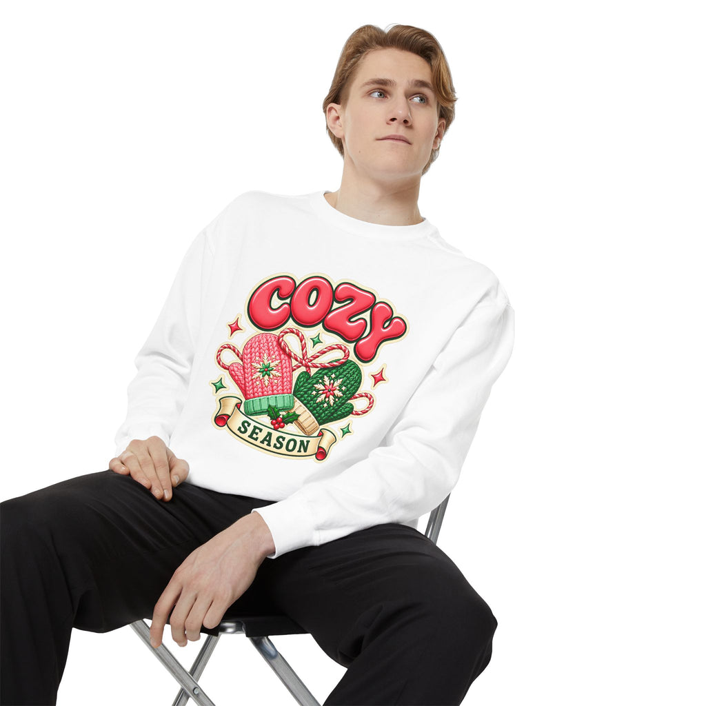 Cozy Season Christmas Sweatshirt 🧤🎄☕️