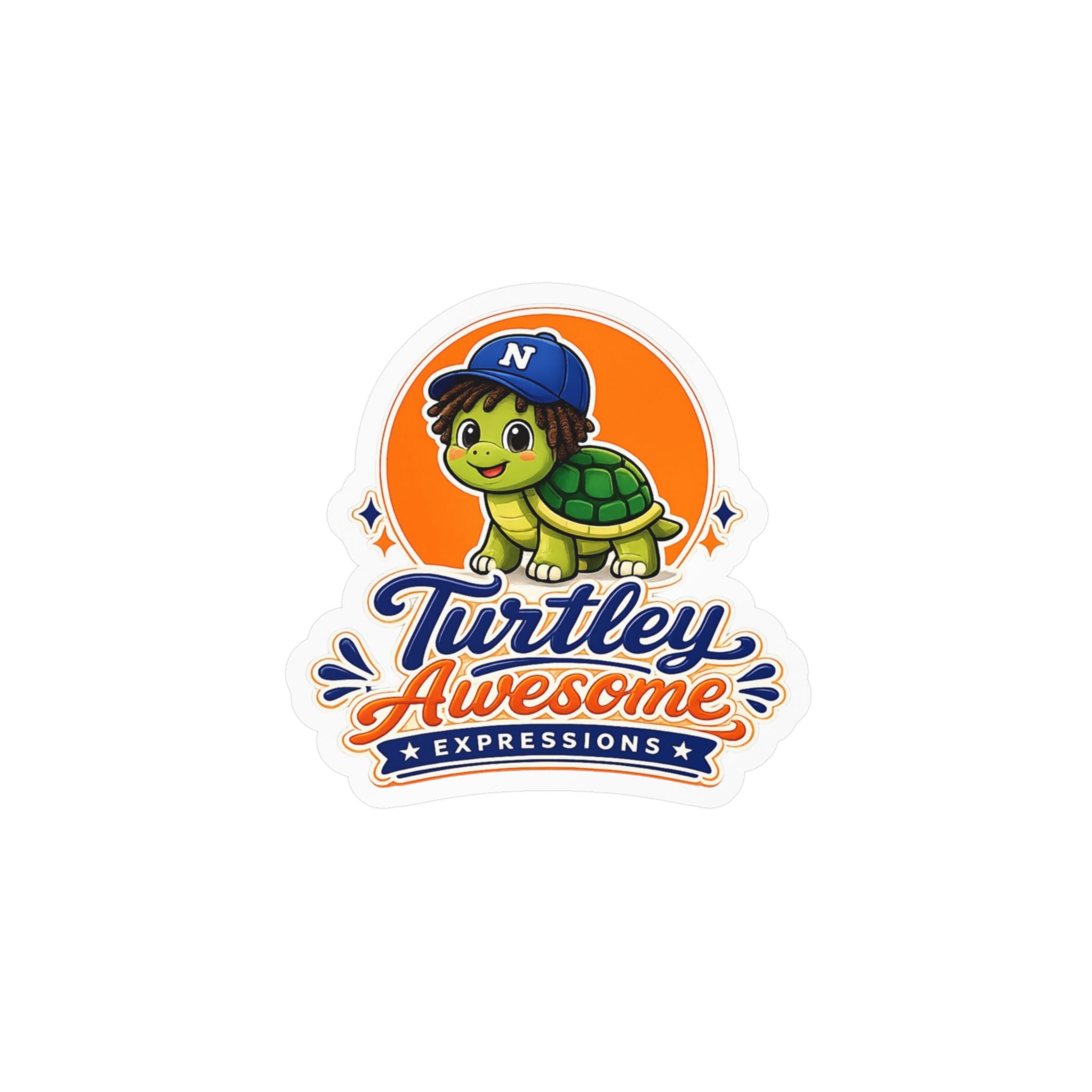 Turtley Awesome Expressions - Decal Vinyl Sticker for Laptops, Water Bottles and Car Windows