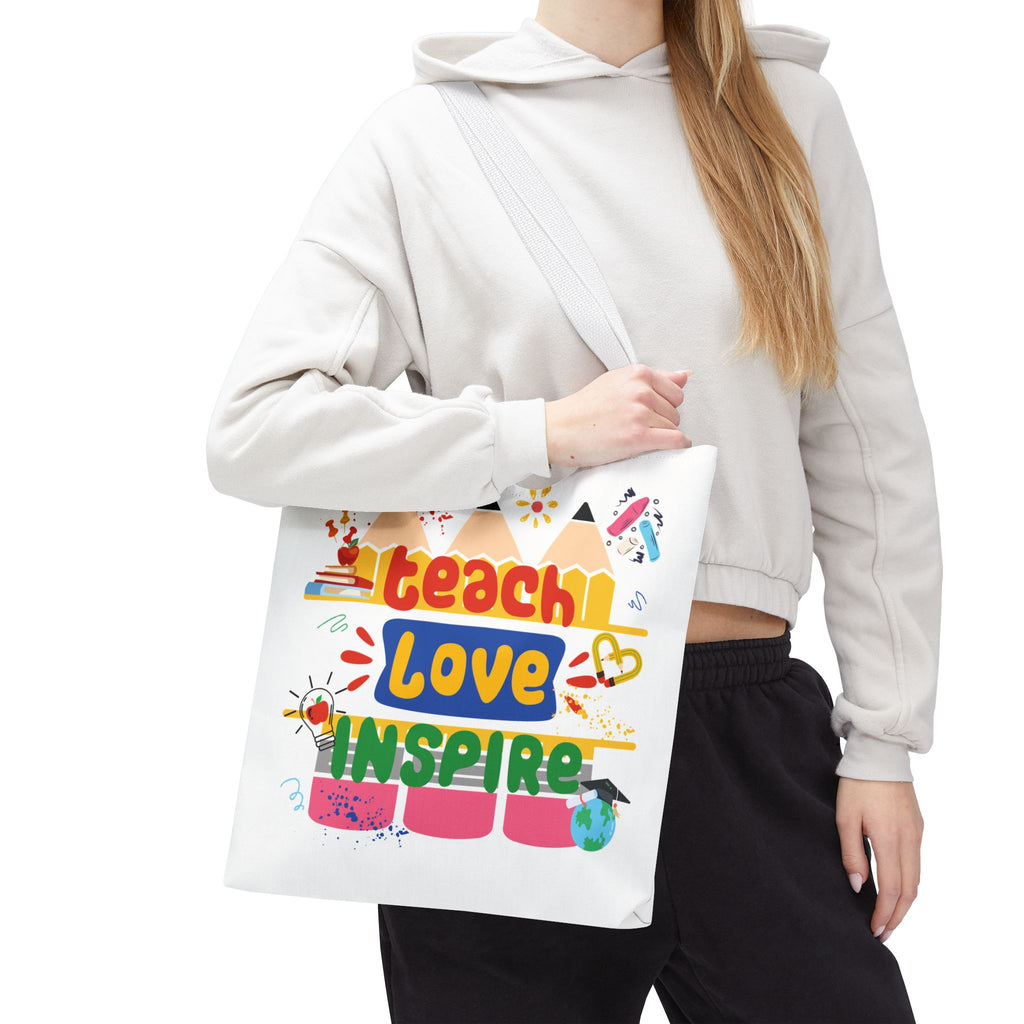 Teach Love Inspire - Double-Sided Teacher Tote Bag