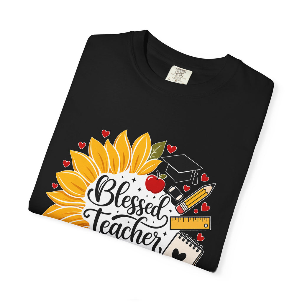 Blessed Teacher Heavyweight Tee 🌻📚✏️