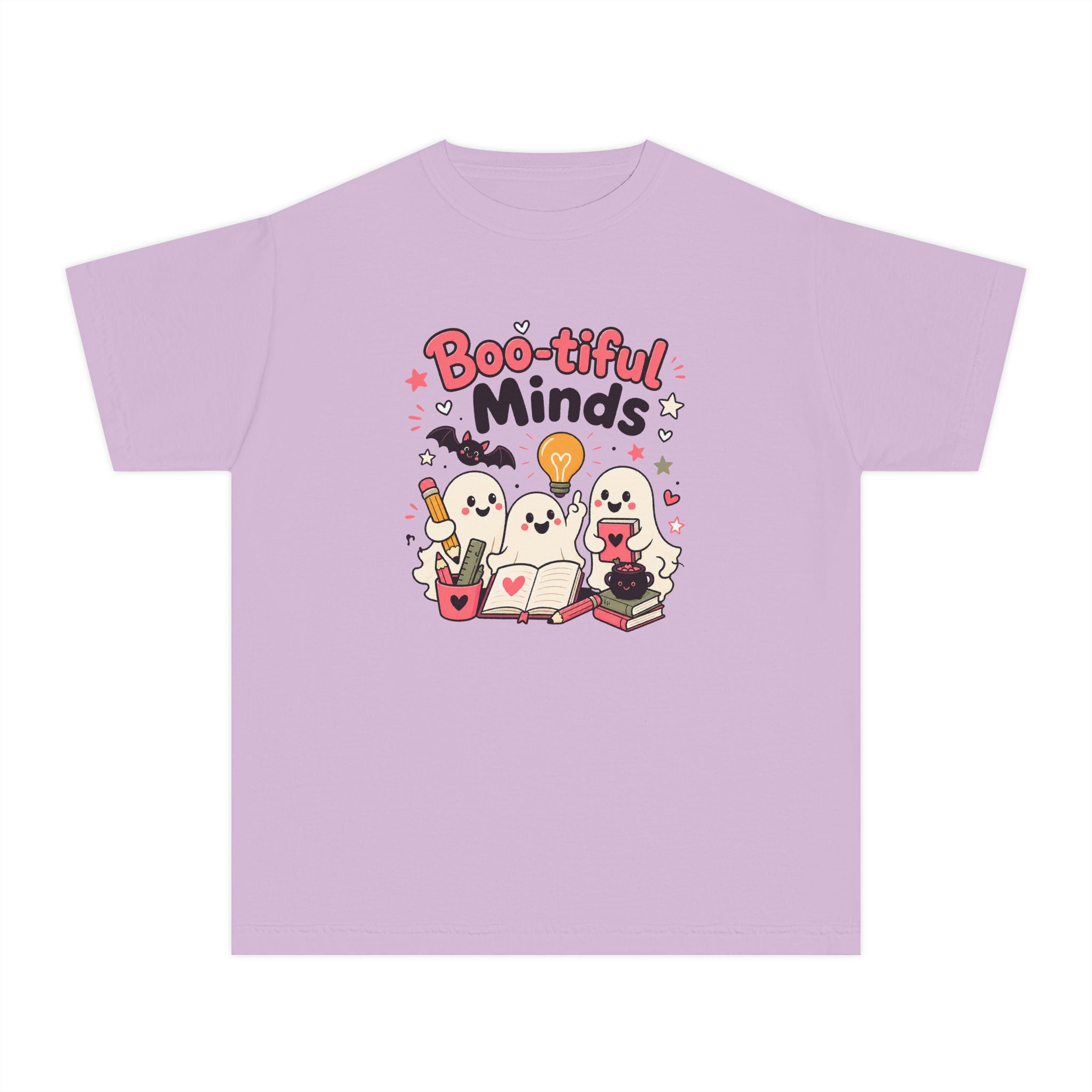 Boo-tiful Minds Youth Halloween Learning Tee 👻💡