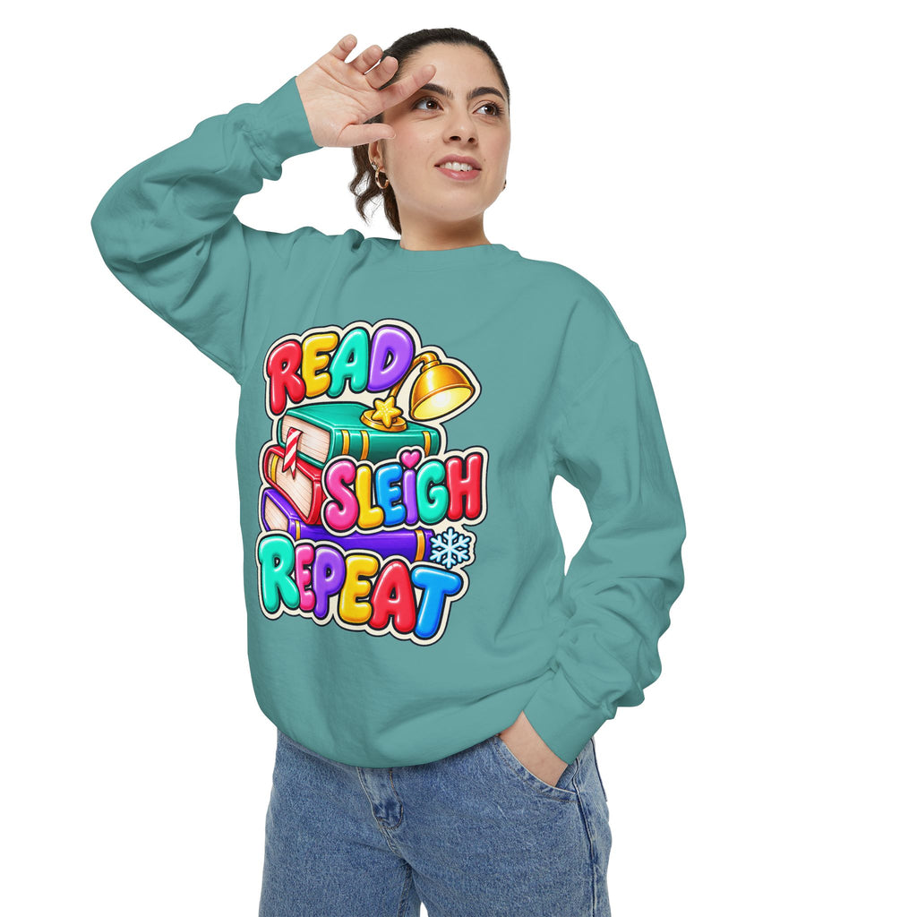 Read, Sleigh, Repeat Christmas Sweatshirt 📚🔔❄️