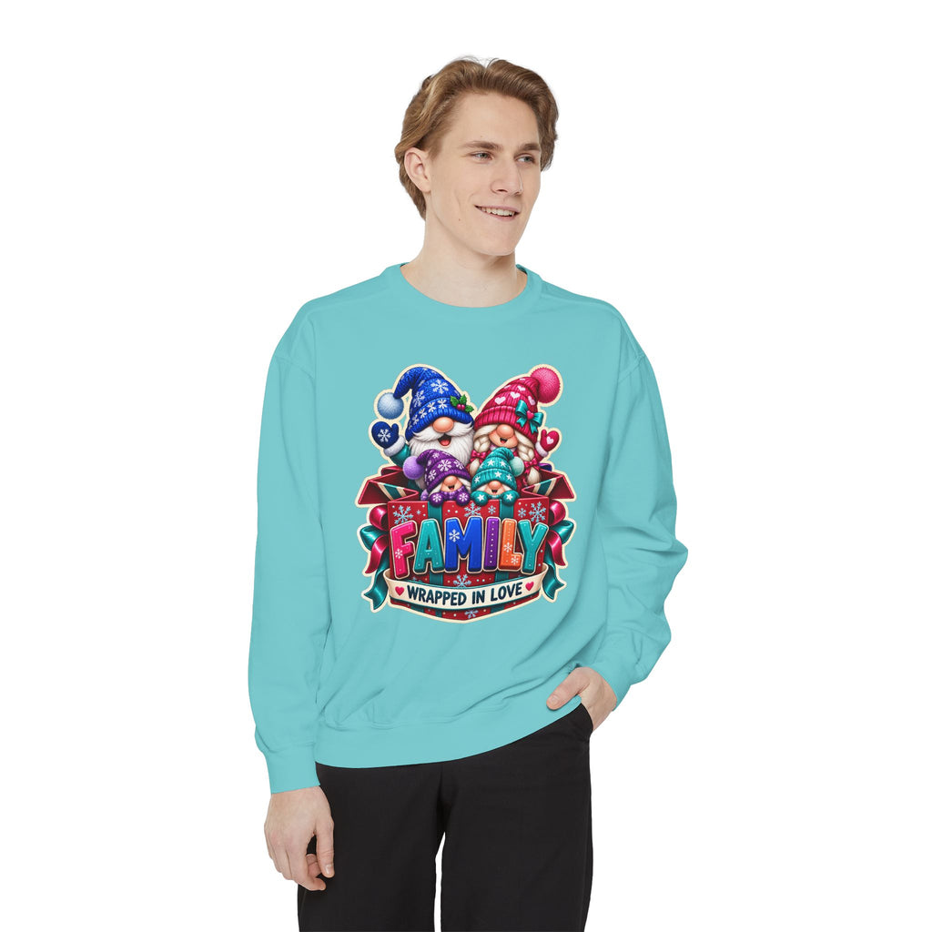 Family Wrapped in Gnome Love Christmas Sweatshirt