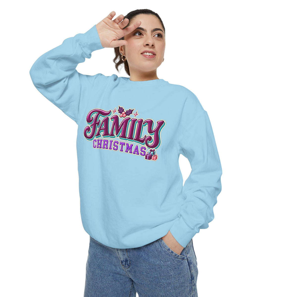 Family Christmas Retro Holiday Sweatshirt