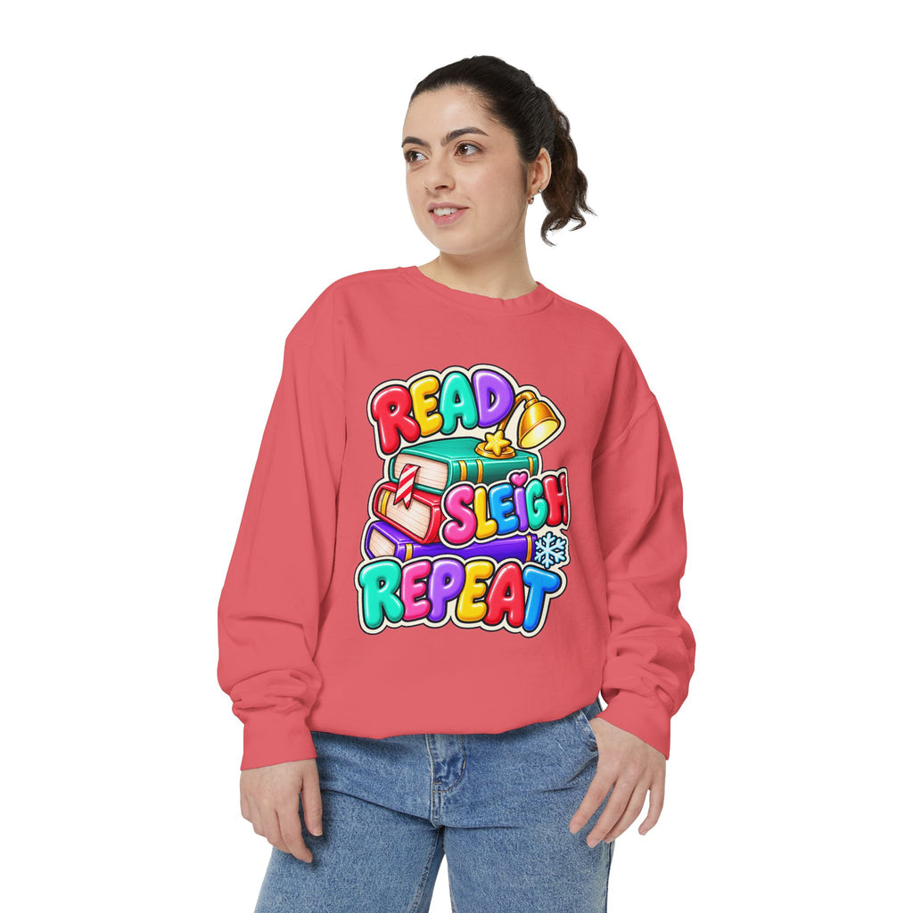 Read, Sleigh, Repeat Christmas Sweatshirt 📚🔔❄️