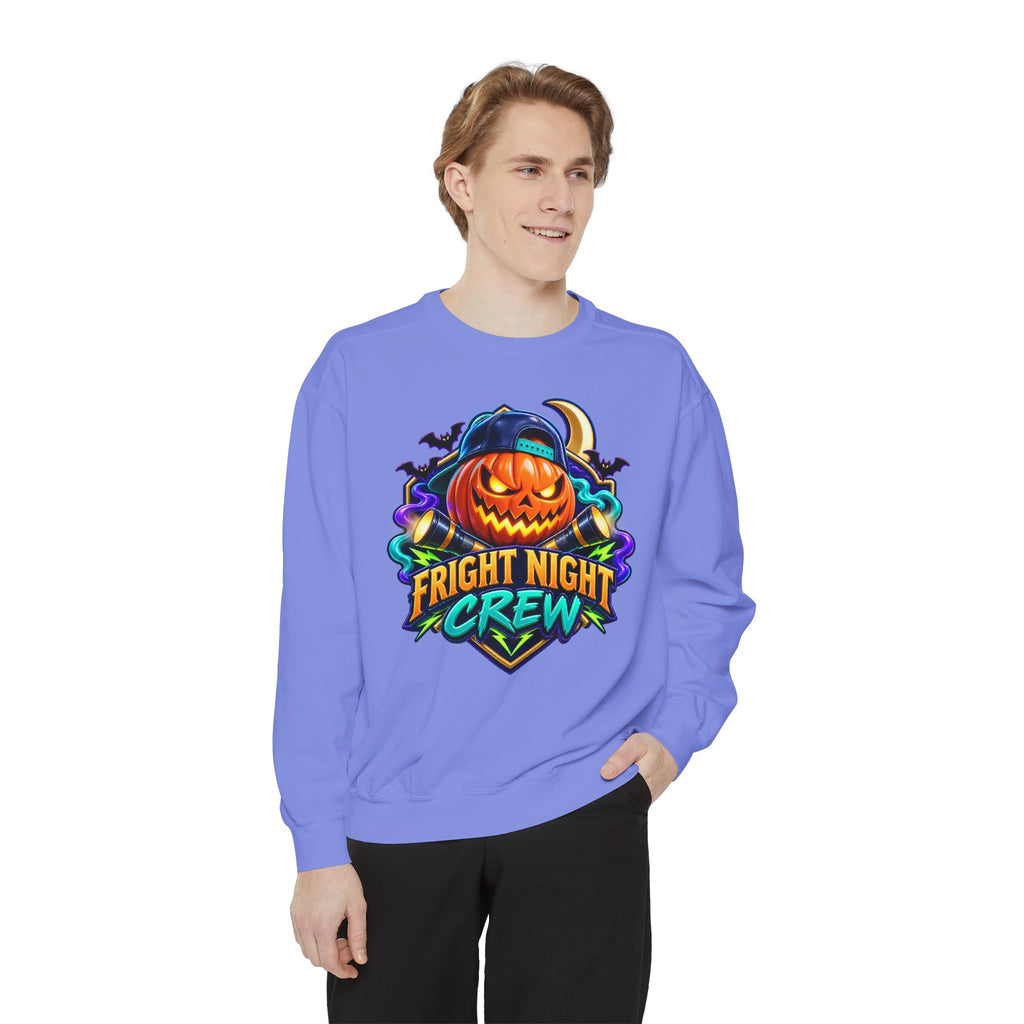 Fright Night Crew Halloween Sweatshirt 🎃 | Pumpkin Halloween Pullover