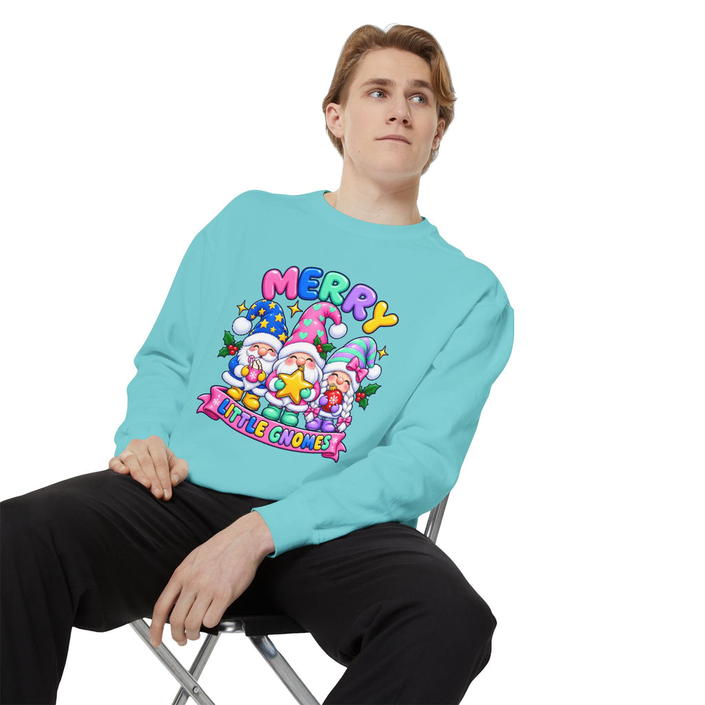 Merry Little Gnomes Sweatshirt Cute Christmas Holiday Crewneck