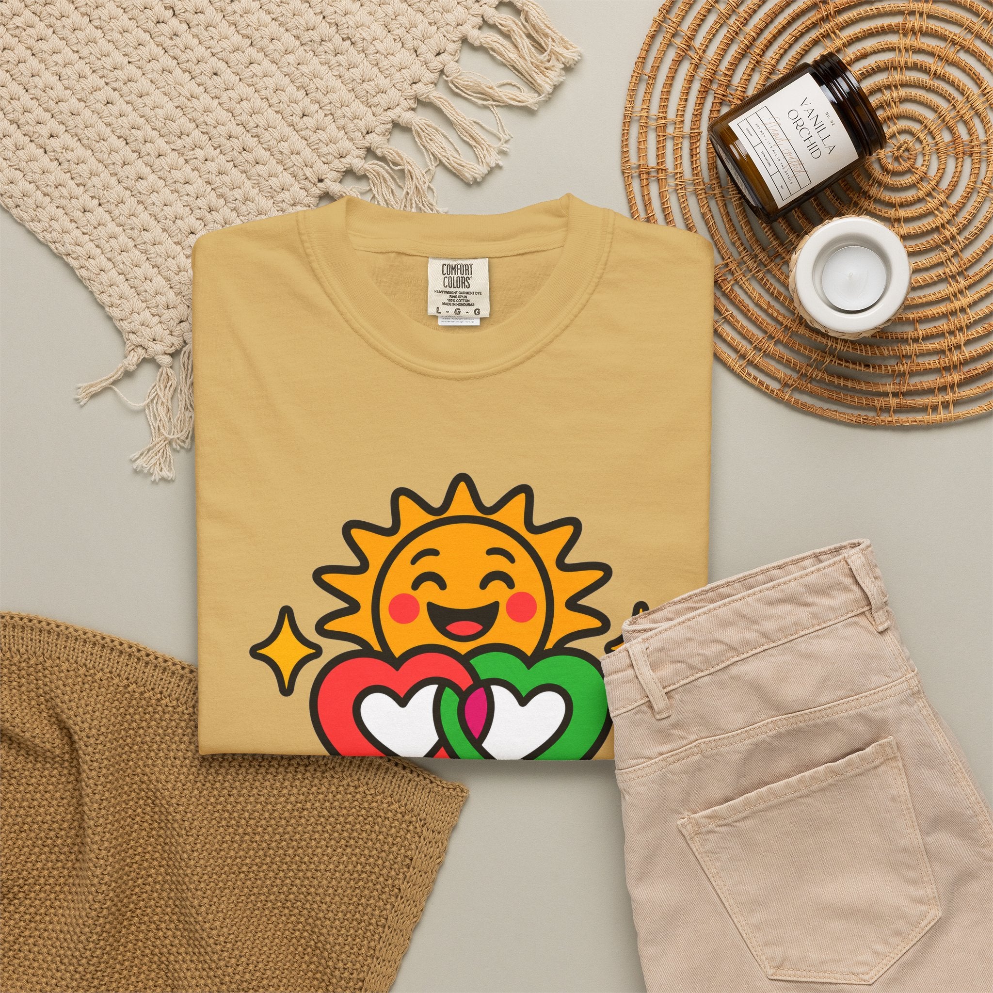 Juntos Brillamos Latino Heritage Heavyweight Tee ☀️❤️