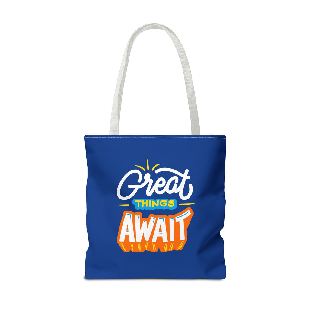 Learning Never Ends - Great Things Await Tote Bag (AOP)