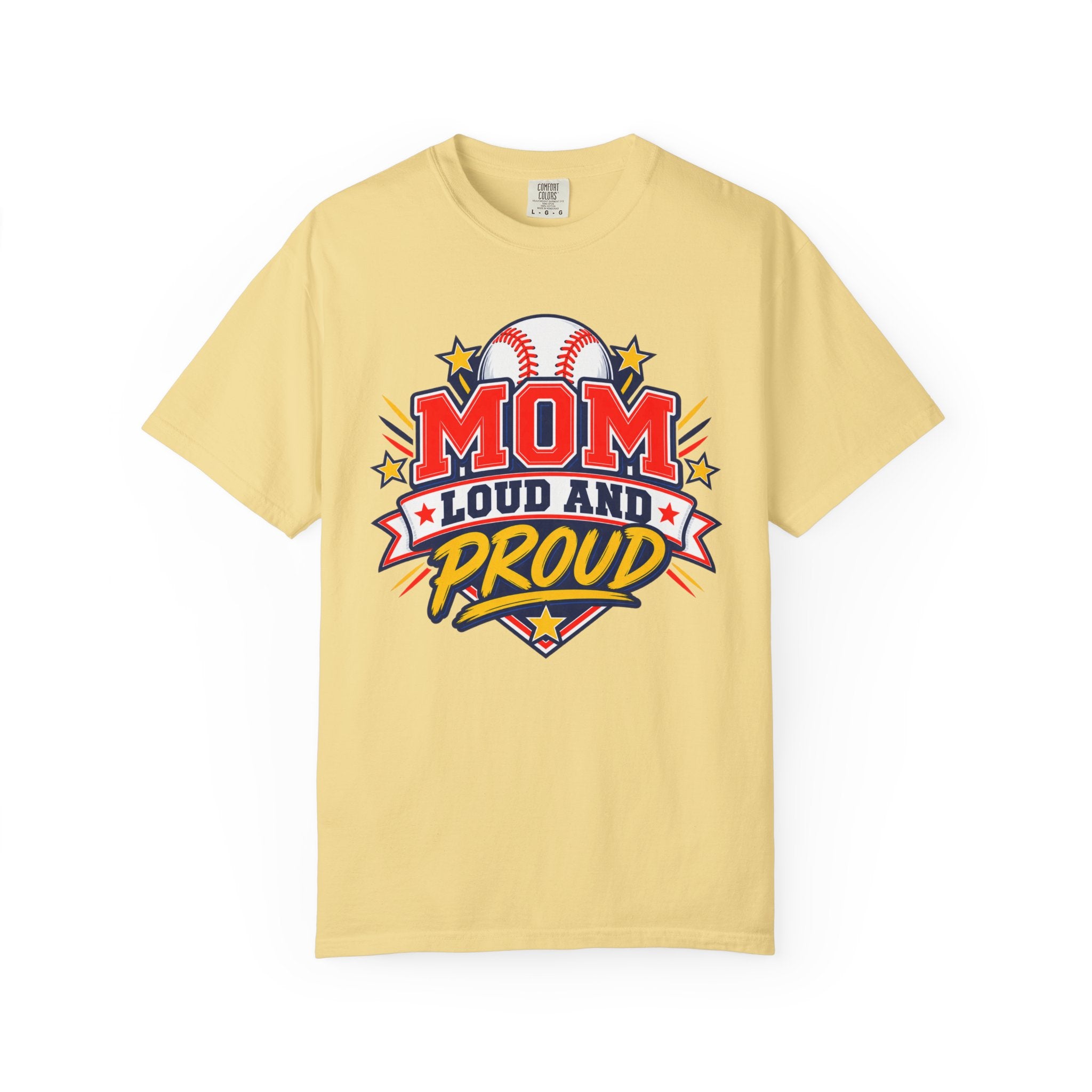 Baseball Mom Loud and Proud Comfort Colors® Tee ⚾️💙