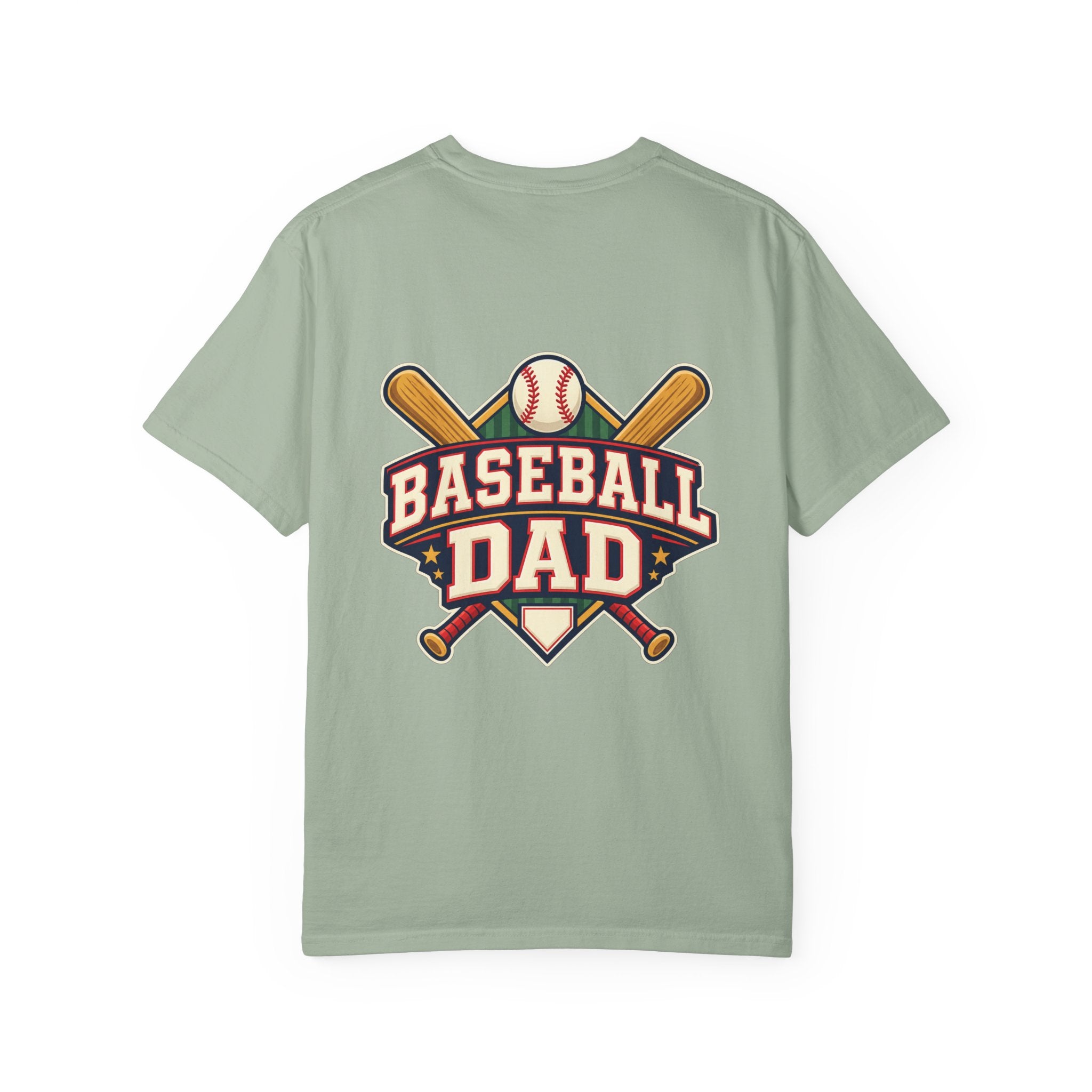 Vintage Baseball Dad Comfort Colors® Front and Back Tee ⚾
