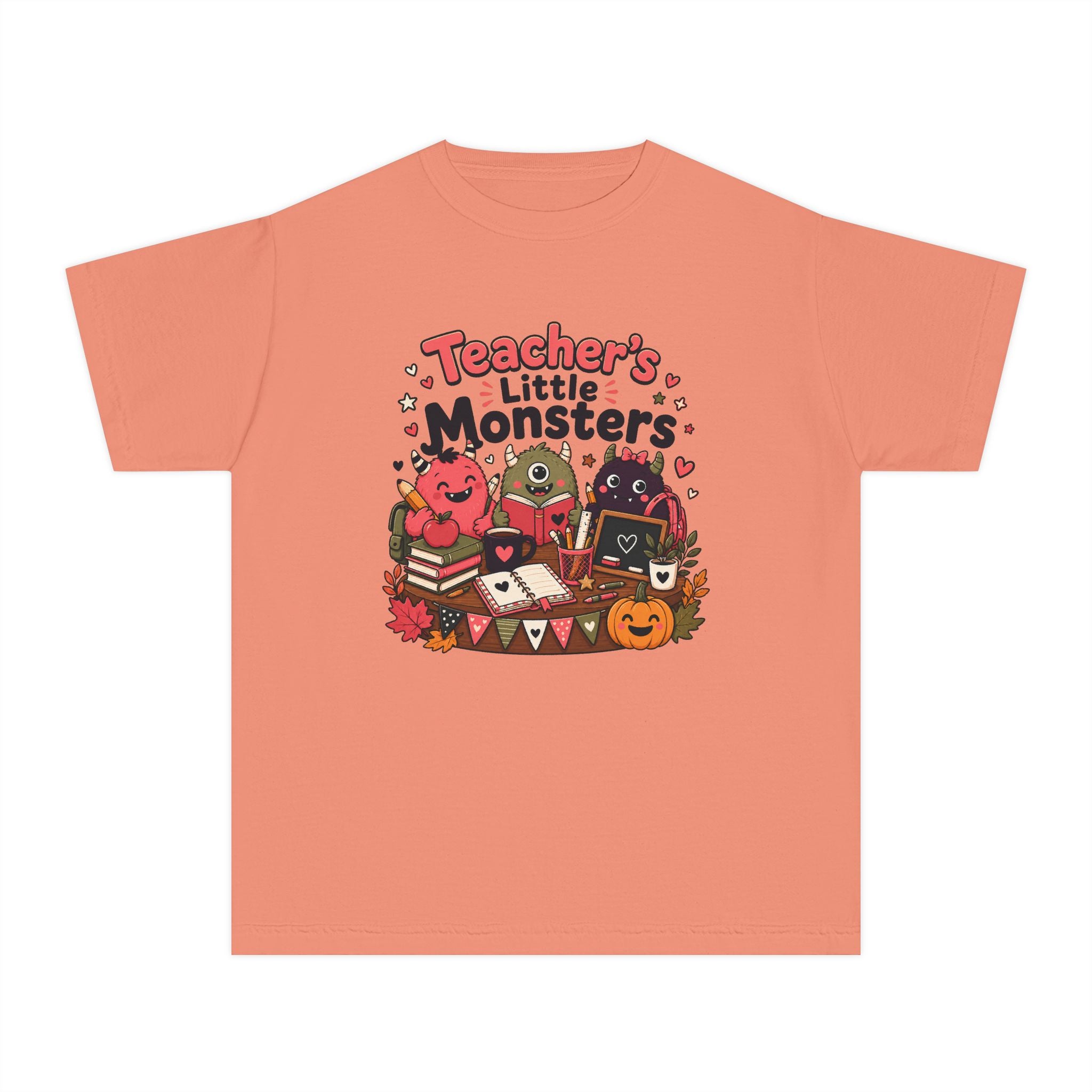 Teacher’s Little Monsters Youth Retro Tee 🍎📚