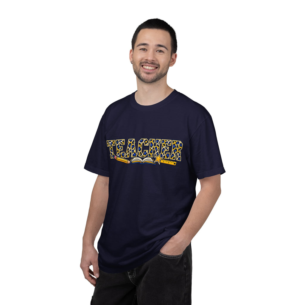 Leopard Print Teacher Comfort Colors® Heavyweight Tee 🍎✏️
