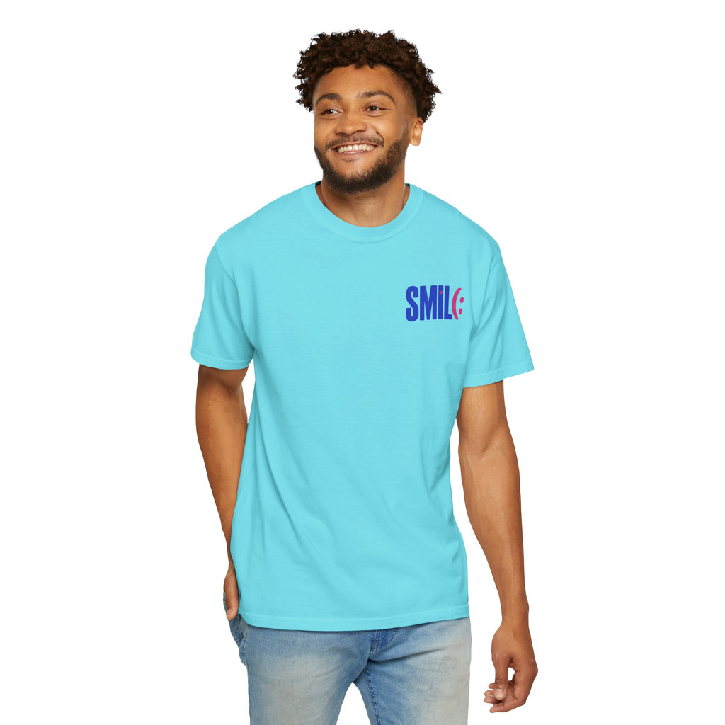SMIL(: It’s Free Garment-Dyed Graphic Tee