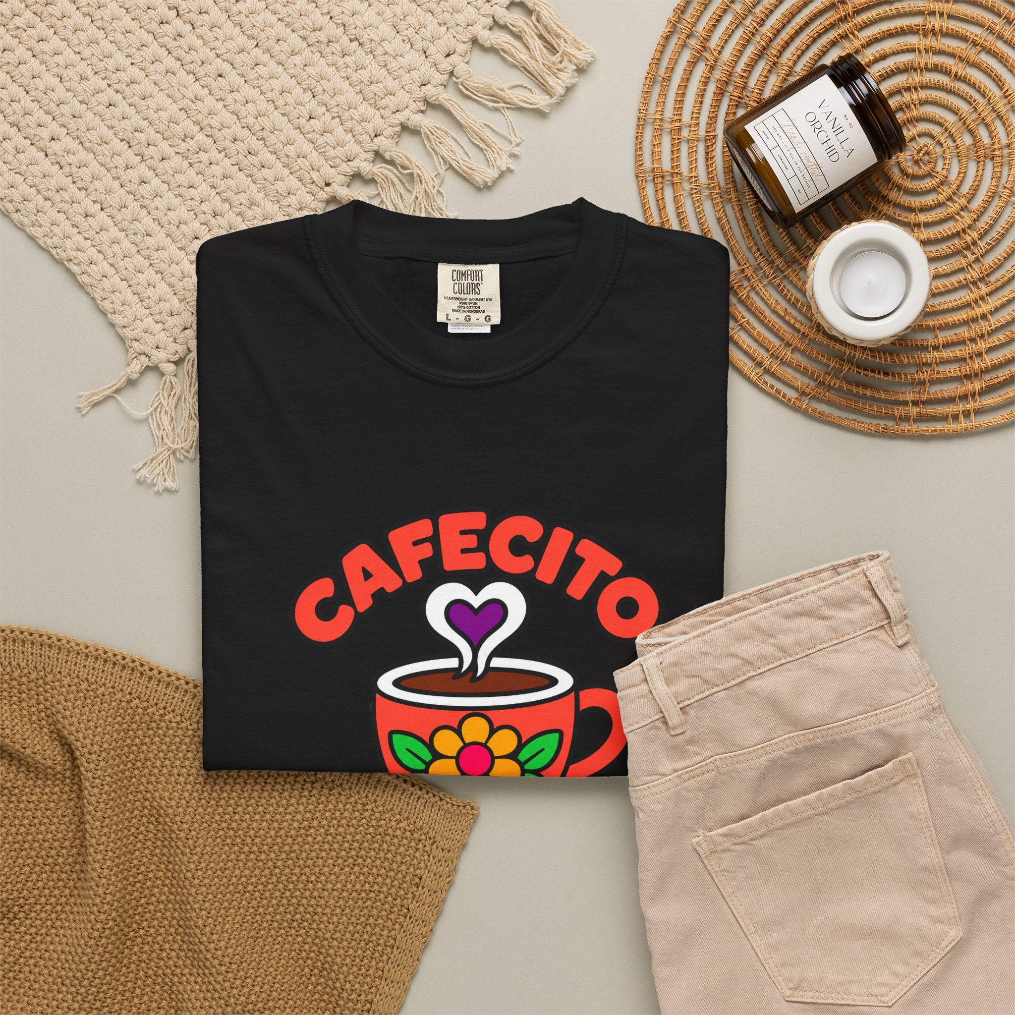 Cafecito Y Cultura Heavyweight Tee ☕🌼