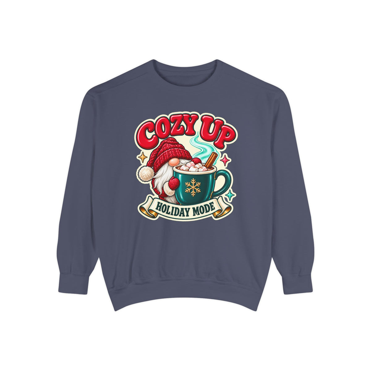 Cozy Up Christmas Mode Gnome Cocoa Sweatshirt
