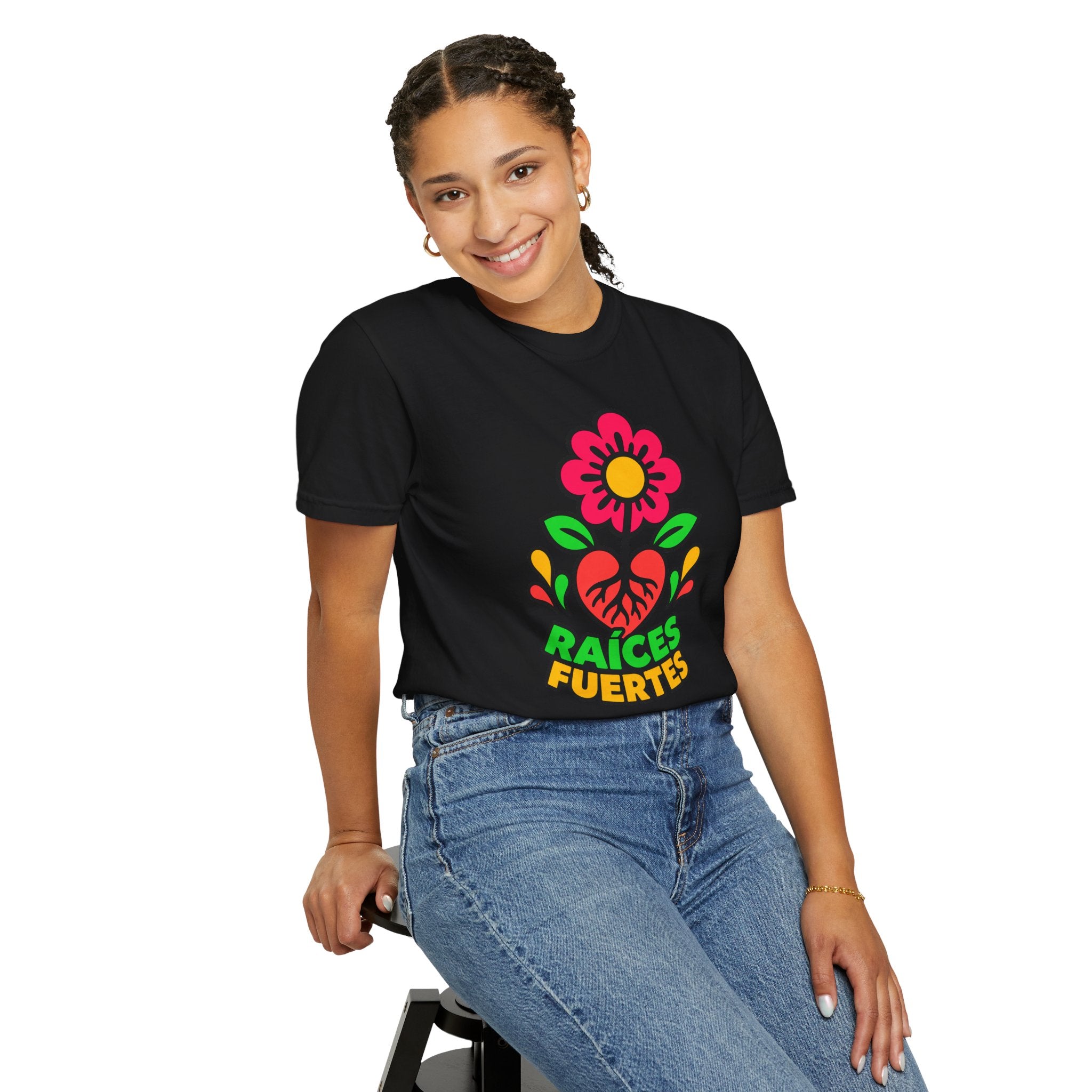 Raíces Fuertes Latino Heritage Heavyweight Tee 🌺❤️