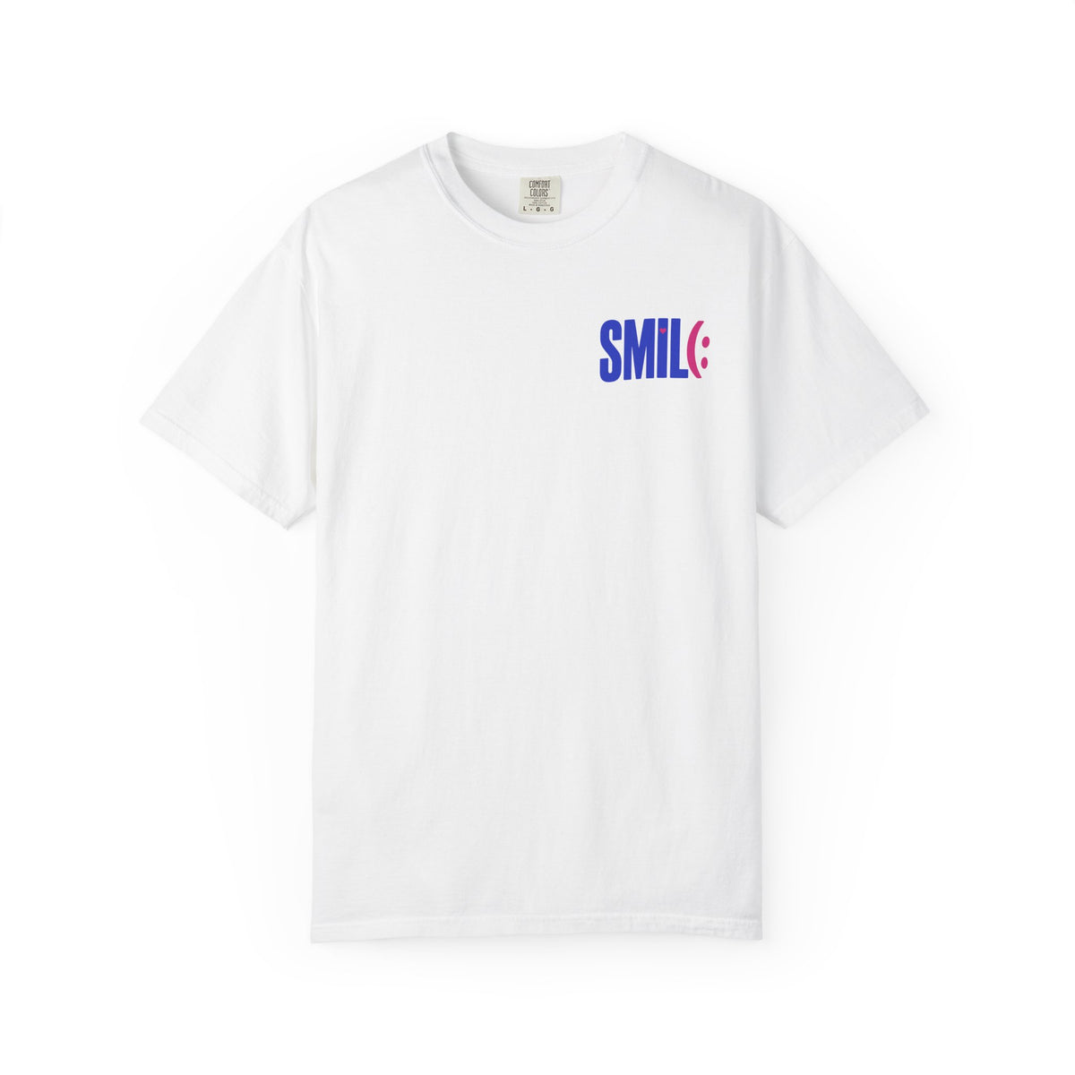 SMILE IT'S FREE! Garment-Dyed Graphic Tee