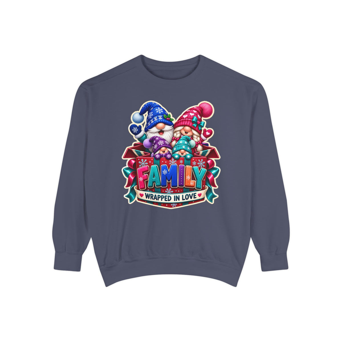 Family Wrapped in Gnome Love Christmas Sweatshirt