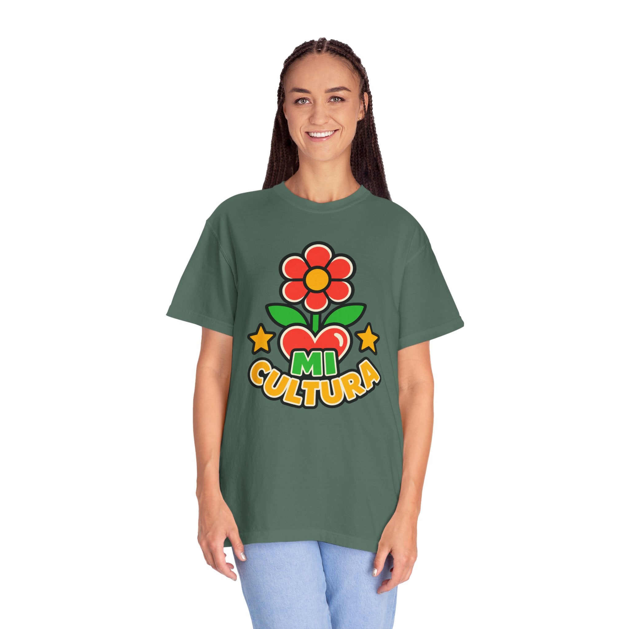 Mi Cultura Latino Heritage Heavyweight Tee 🌺❤️