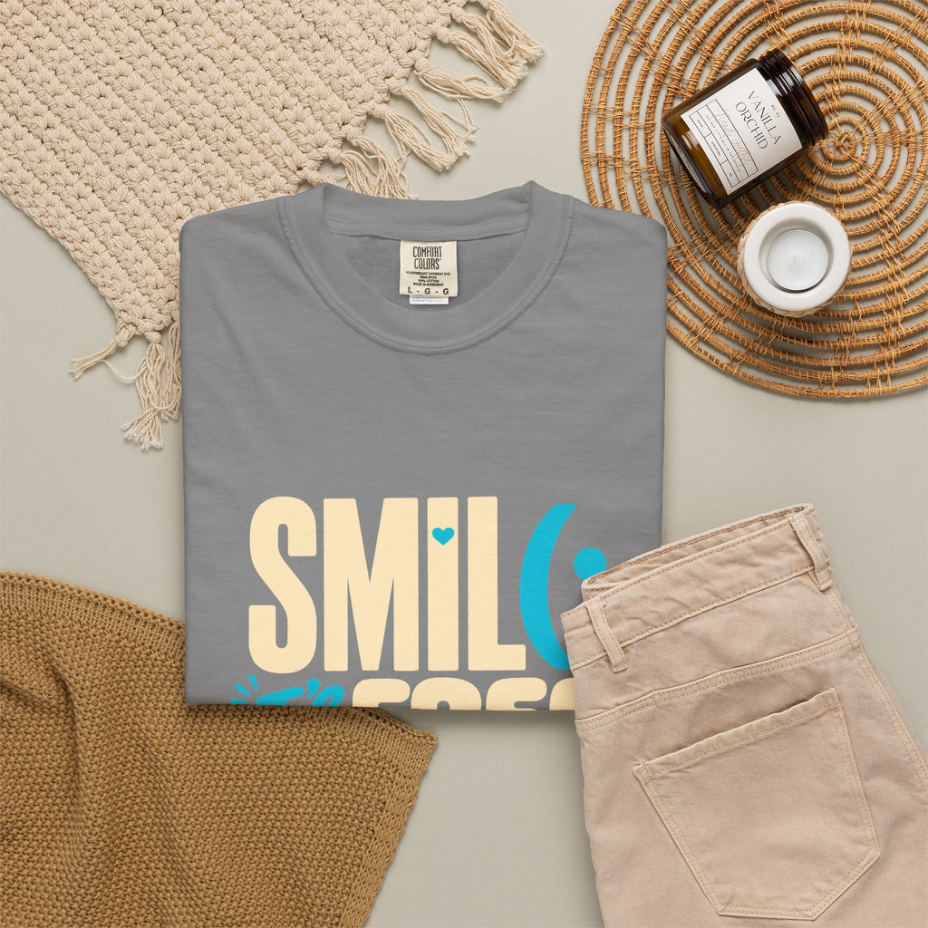 SMIL(: It’s Free Garment-Dyed Graphic Tee