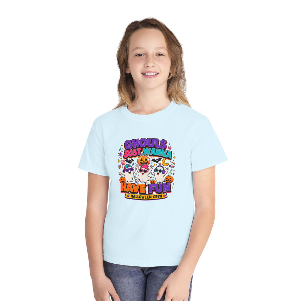 Ghouls Just Wanna Have Fun Youth Halloween Tee 🎃👻