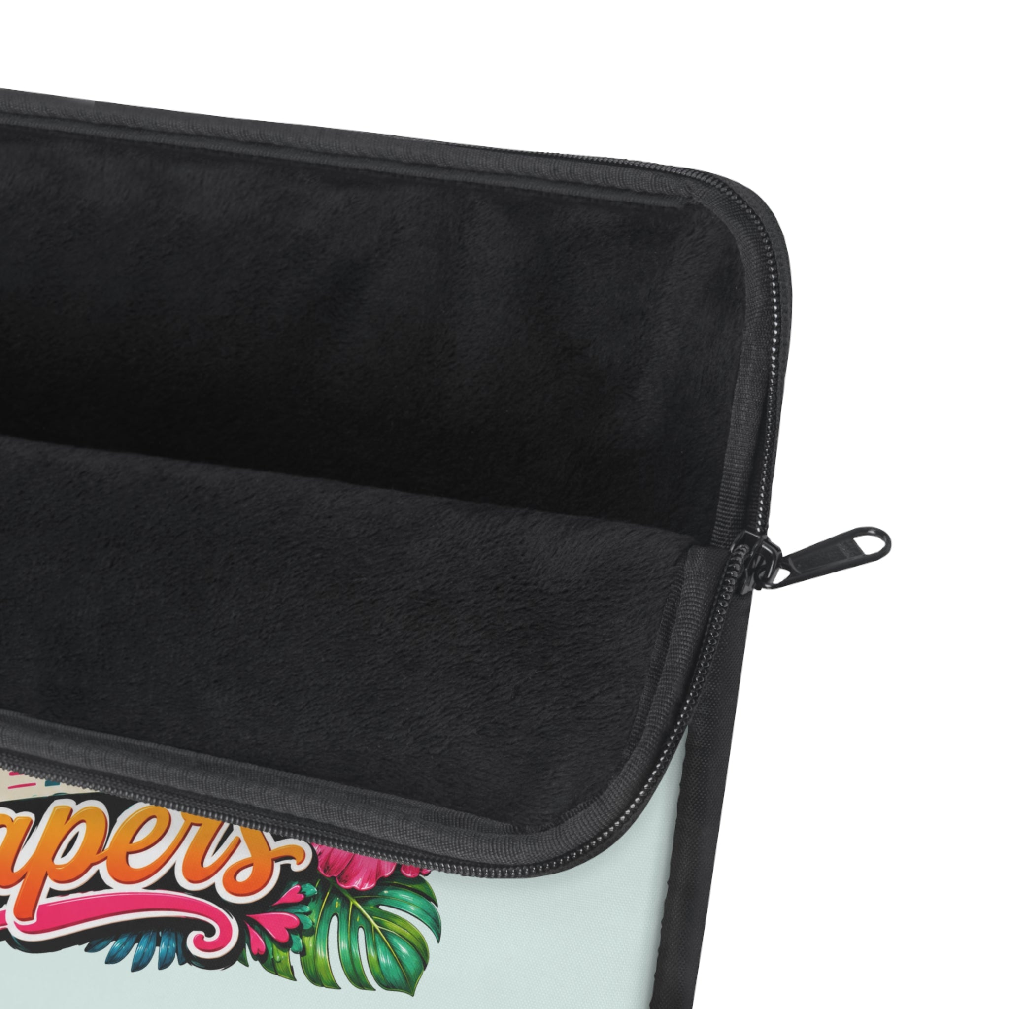 Collect Moments, Not Papers - Breezy Mint Laptop and iPad Sleeve