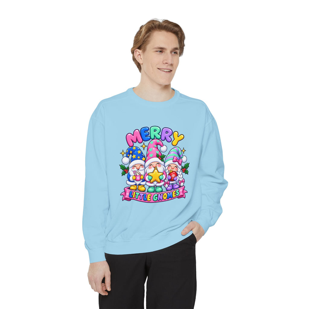 Merry Little Gnomes Sweatshirt Cute Christmas Holiday Crewneck